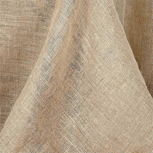 Balsacircle 60-Inch X 126-Inch Natural Brown Burlap Jute Rustic Rectangle Tablecloth Country Chic Wedding Party Home Table Linen