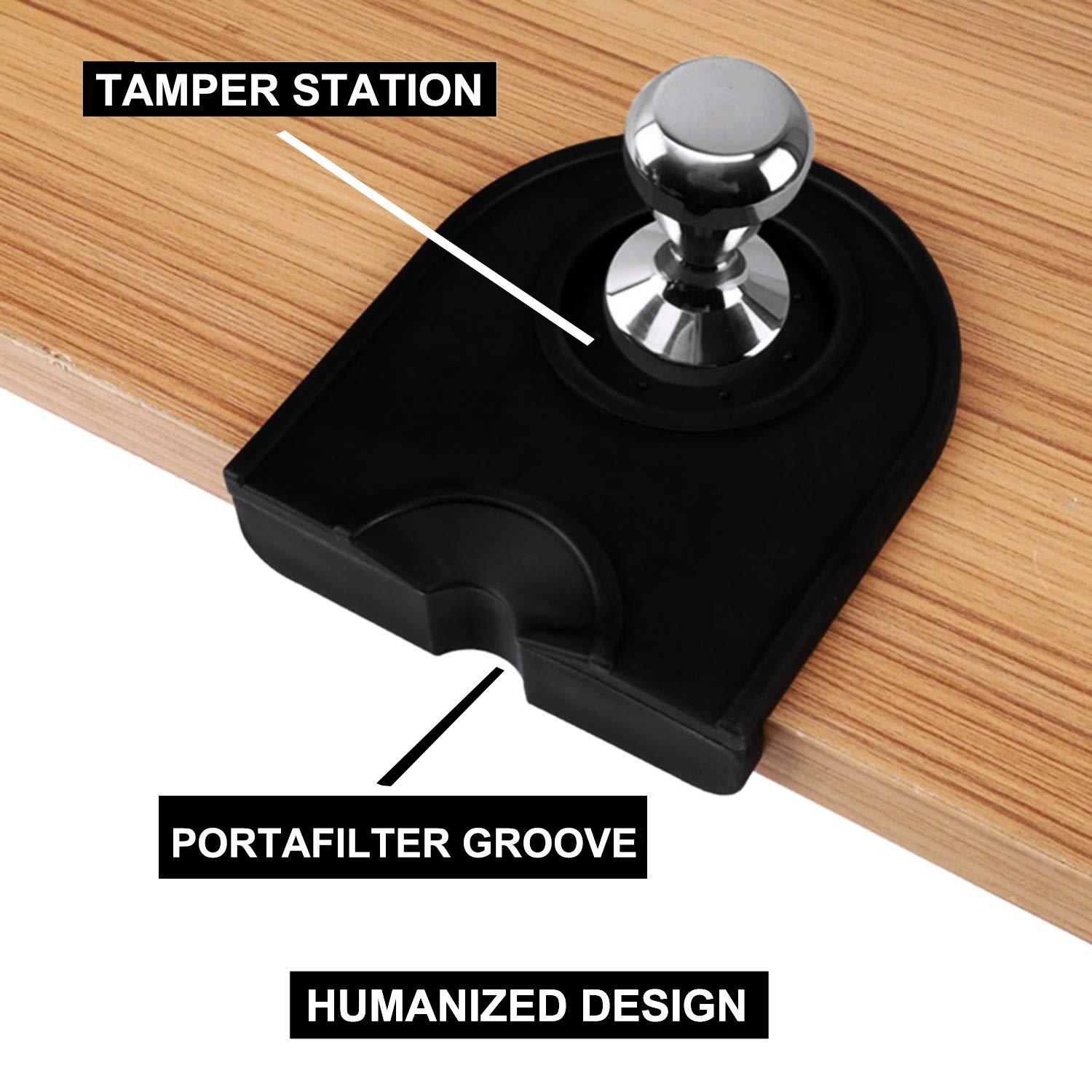Coffee Tamper Mat Silicone Corner Tamping Mat (Small)