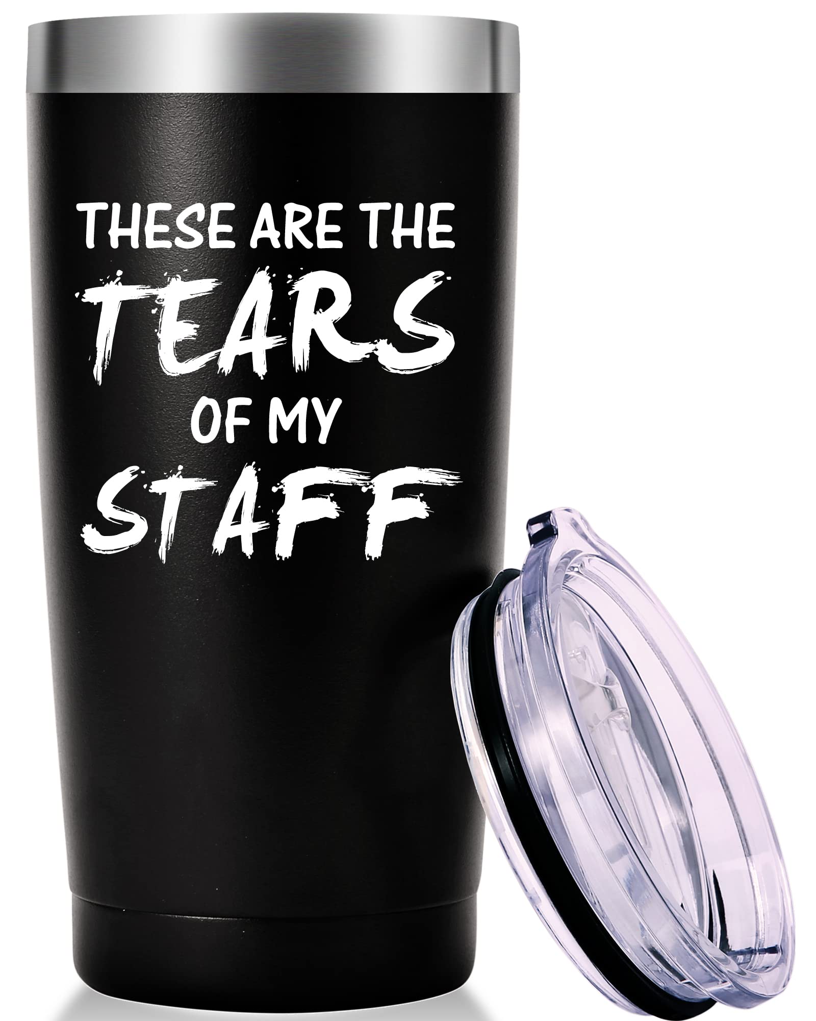 These Are The Tears Of My Staff Travel Mug Tumbler.Funny Boss Day,Office Gifts.Moving Appreciation Retirement Birthday Christmas