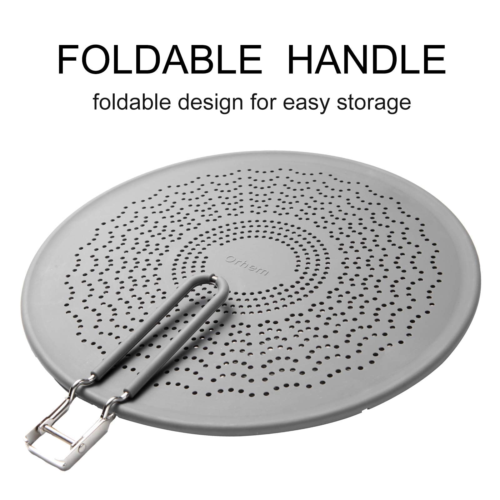 13    Silicone Splatter Screen Pan Cover With Folding Handle, Heat Insulation Cooling Mat, Strainer, Drain Board, Oil Splash Gua