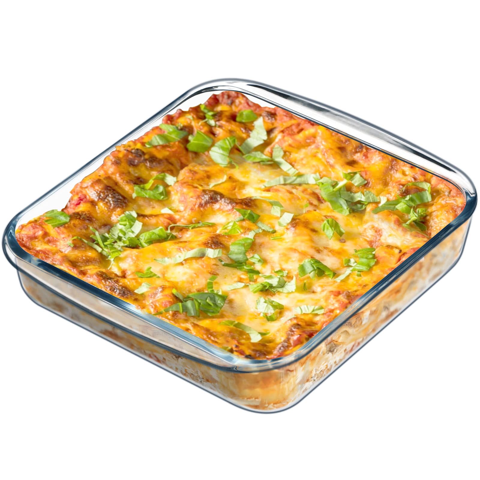 NUTRIUPS Square Glass Baking Dishes,Square Baking Dish, Glass Baking Dish for Oven 8x8 Inch 1 Pack