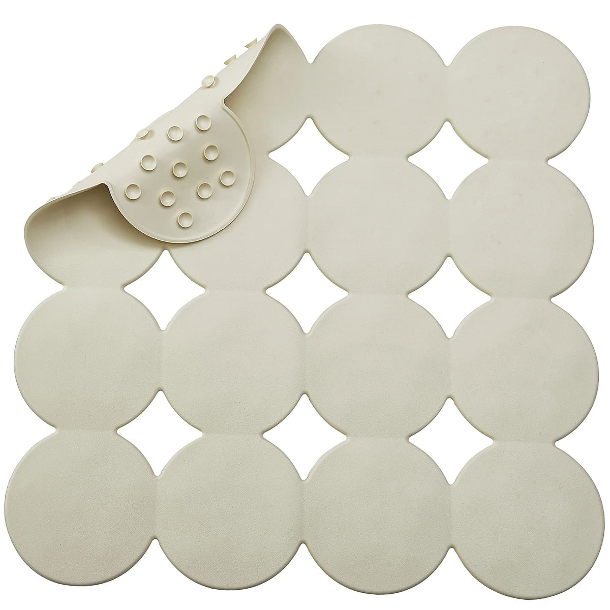 Webos Anti Slip Shower Mat: Natrul Rubber Non Slip Bath Mat For Tub With Strong Suction Cups Bathtub & Tub Mats For Elderly And