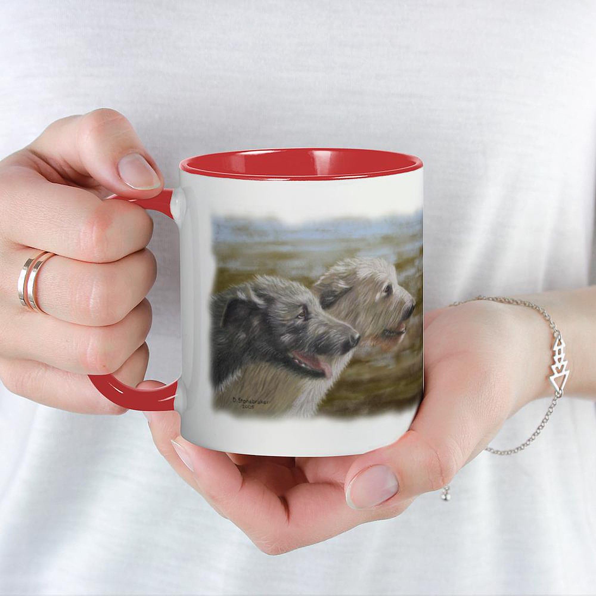 CafePress Irish Wolfhounds Mug 11 oz (325 ml) Ceramic Coffee Mug