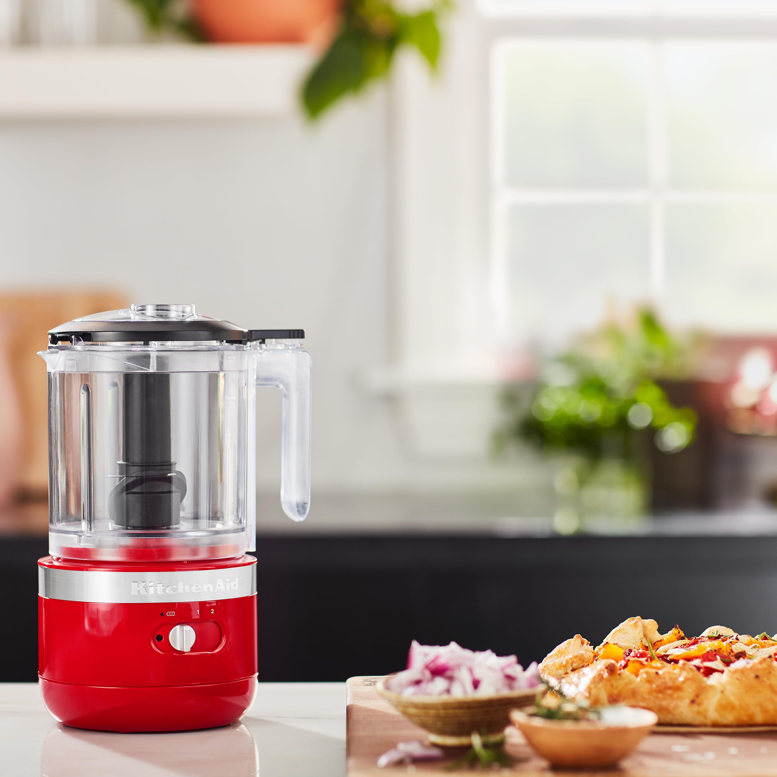 KitchenAid 5 Cup Food Chopper Cordless KFCB519PA, Passion Red