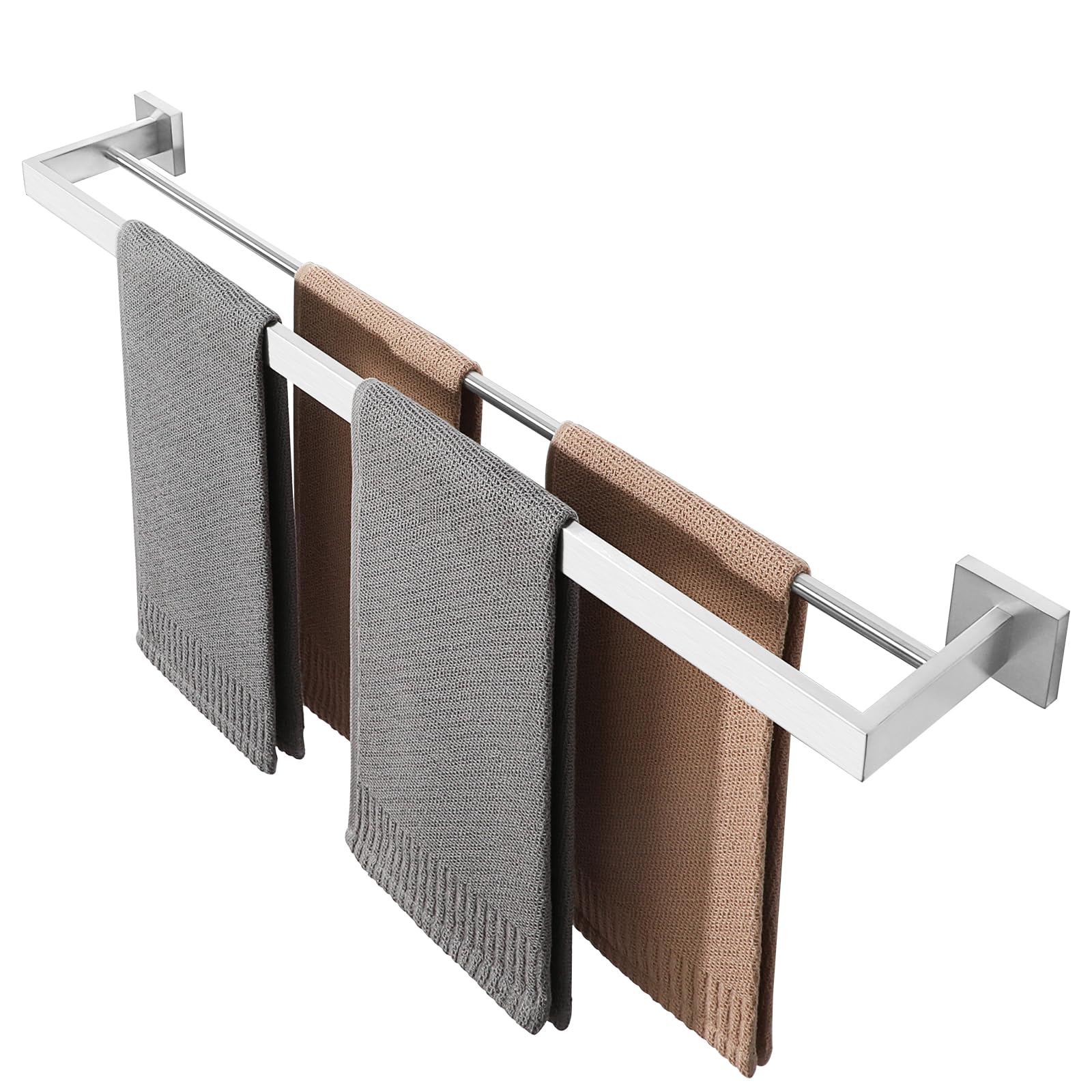 Alise Double Towel Bar, 30 Sus304 Stainless Steel Towel Racks For Bathroom, Long Bathroom Towel Rack Wall Mounted, Heavy Duty To