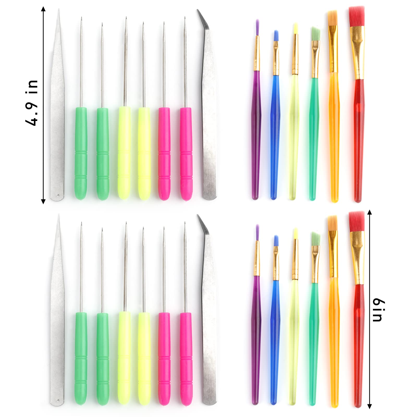 Hacaroa 30 Pieces Cookie Decorating Kit Suppiles, 6 Inch / 8 Inch Acrylic Cookie Turntable With 12 Cookie Scribe Needles, 12 Coo