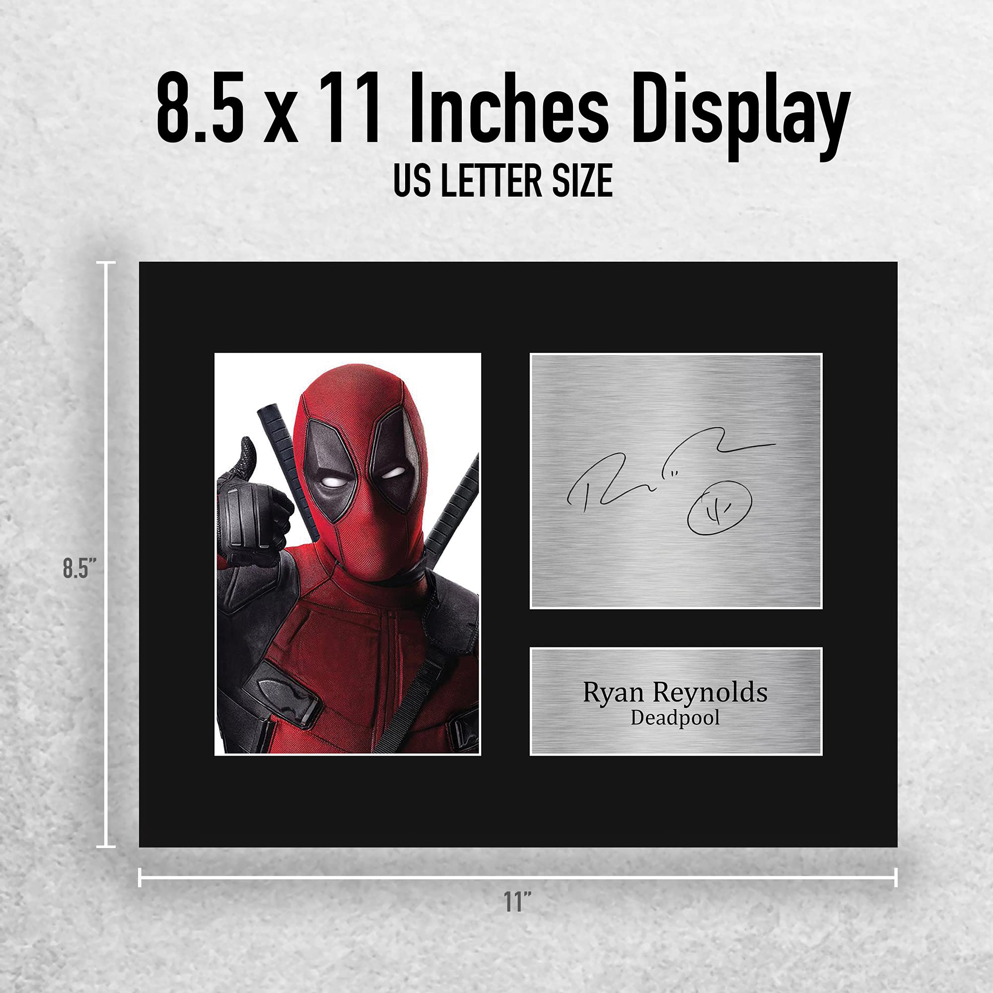 Hwc Trading Ryan Reynolds Gift Printed Autograph Deadpool Gifts Print Photo Picture Display - Us Letter Size