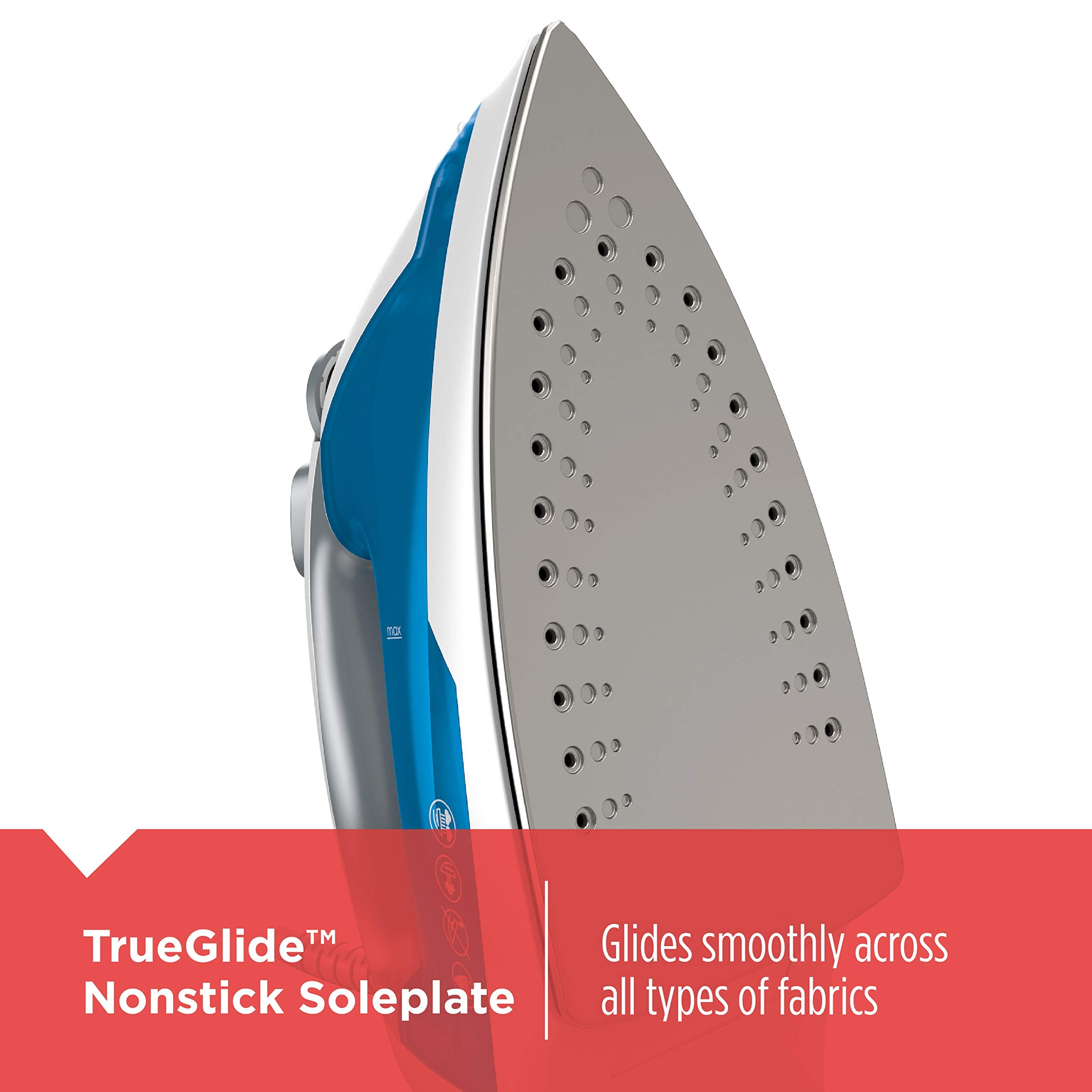 Black+Decker Ir03V Easy Steam Compact Iron, Blue