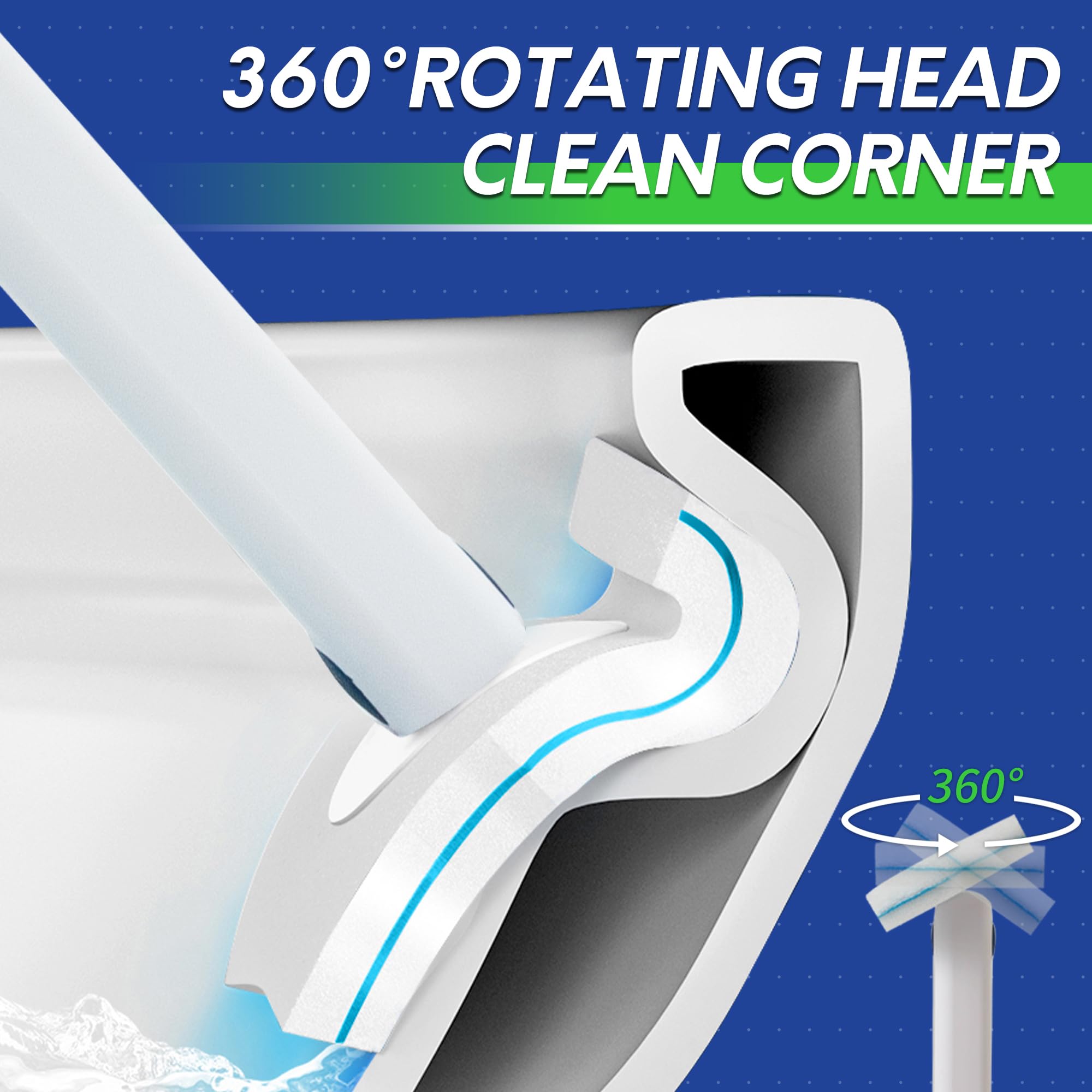 Only Compatible With B0Cwv5Mj5F - Disposable Toilet Brush Refills, 24Pcs Toilet Brush Wand Refills, Replacement Heads For Toilet