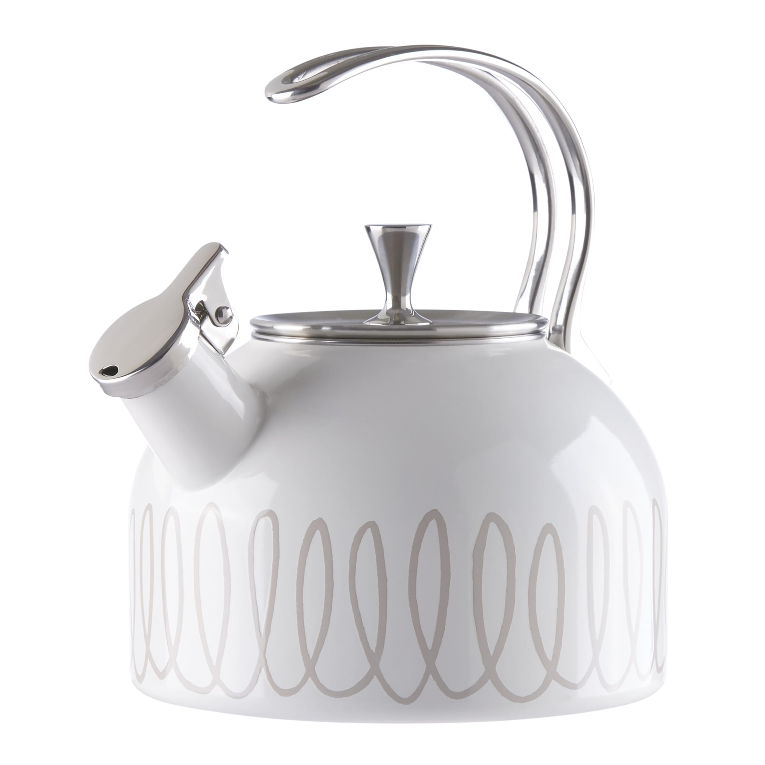 kate spade new york Charlotte Street West Kettle, 2.5 Quarts, Gray, Model 886301