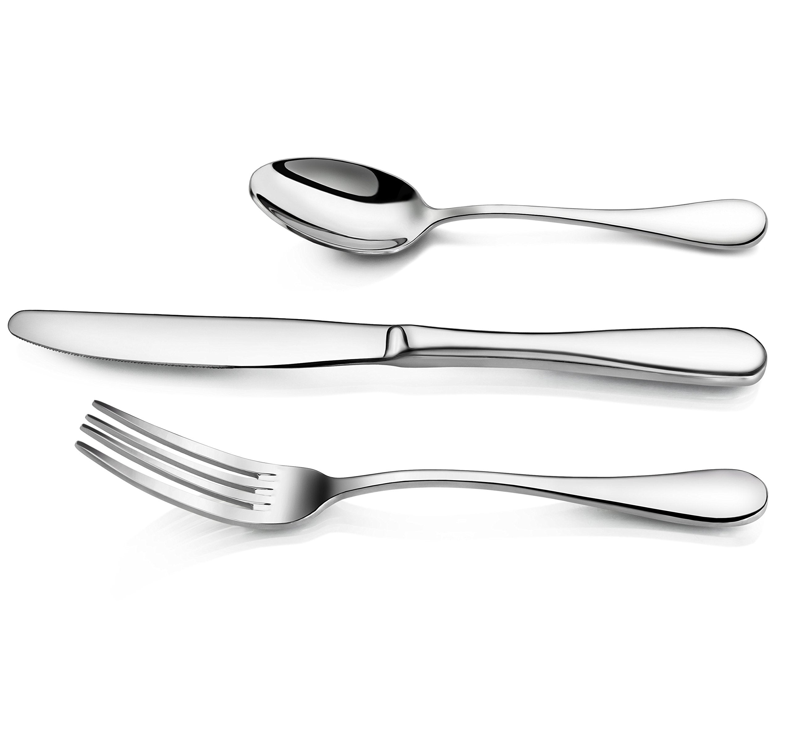 Artaste 59380 Rain 18/10 Stainless Steel Flatware 36-Piece Set, Service Of 12