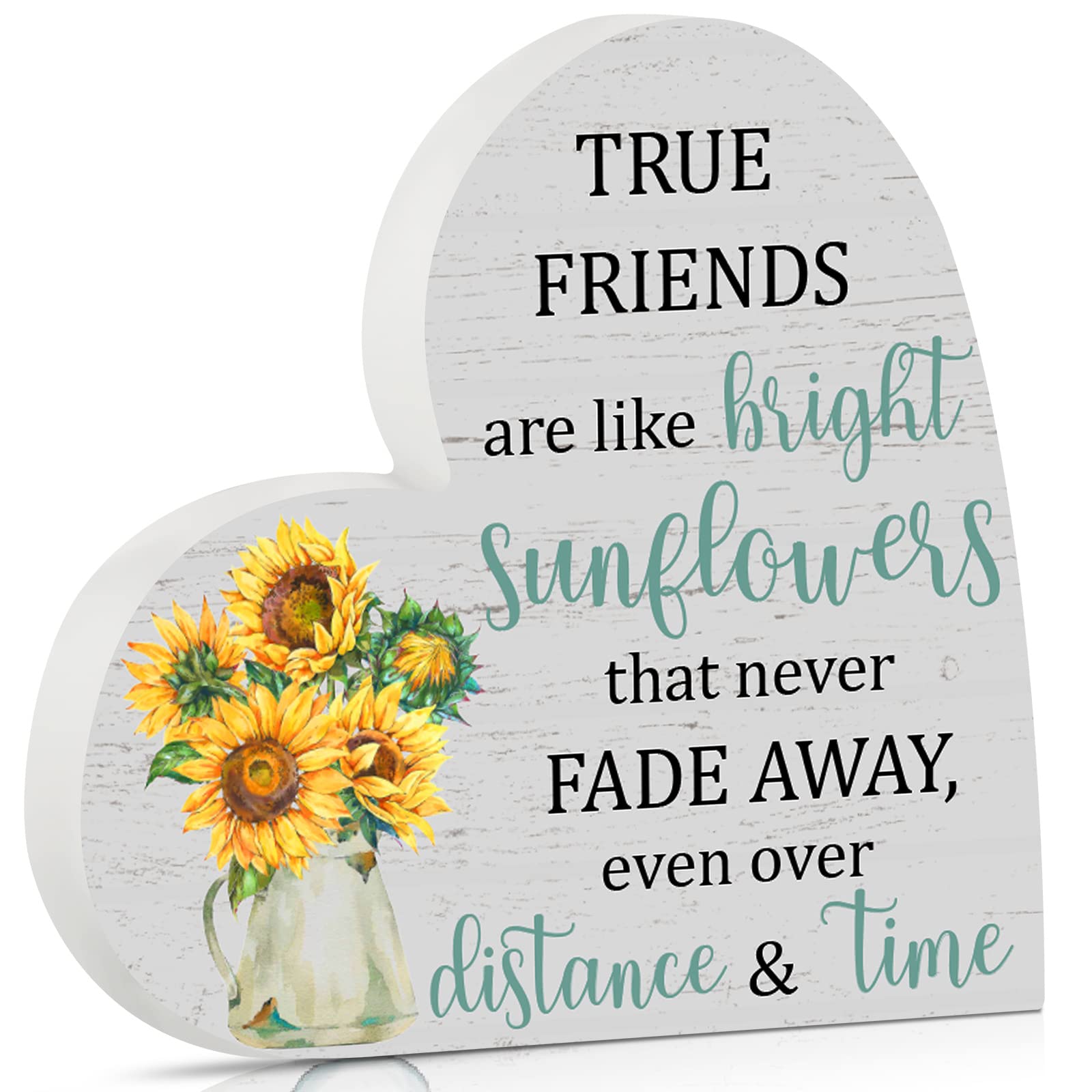 Wooden Friendship Gifts for Women Friend Birthday Gifts for Bestie BFF Work Bestie True Friend Appreciation Decor Wooden Heart P