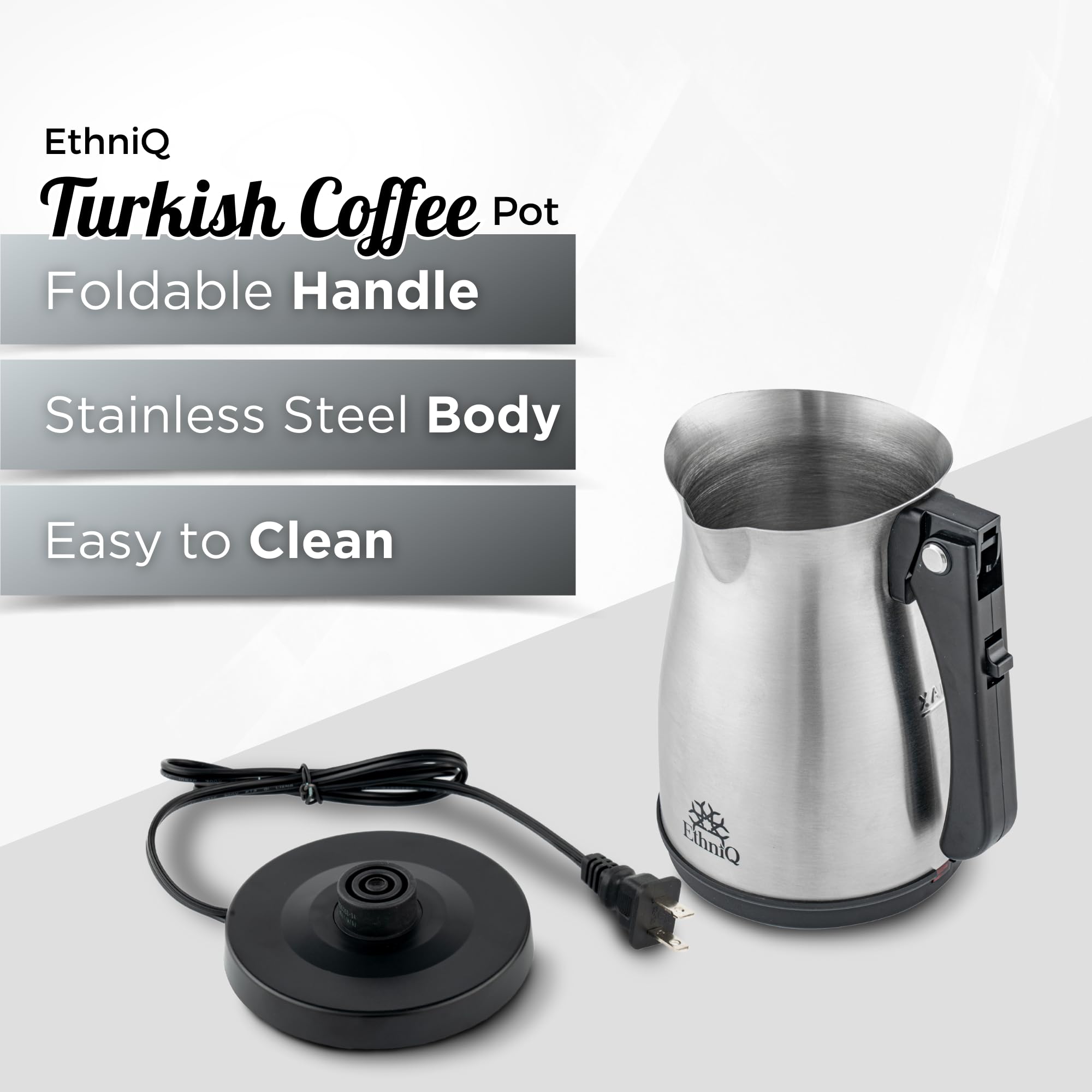 Ethniq - Stainless Steel Turkish Coffee Pot (Ember Brew)