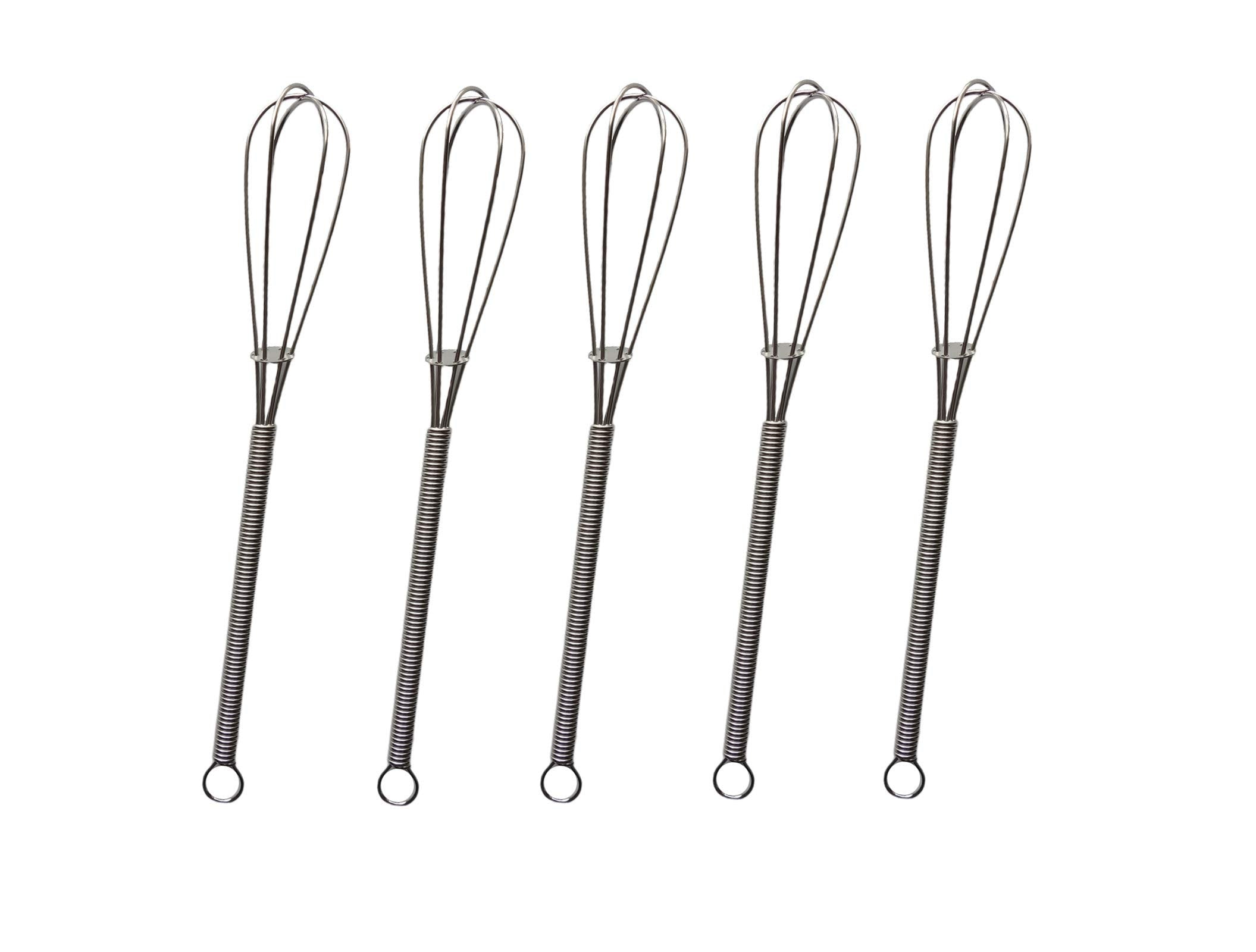 Erewa Mini Wire Whisks Set Of 5 Pcs 7 Inches Small Stainless Steel Whisks For Cooking
