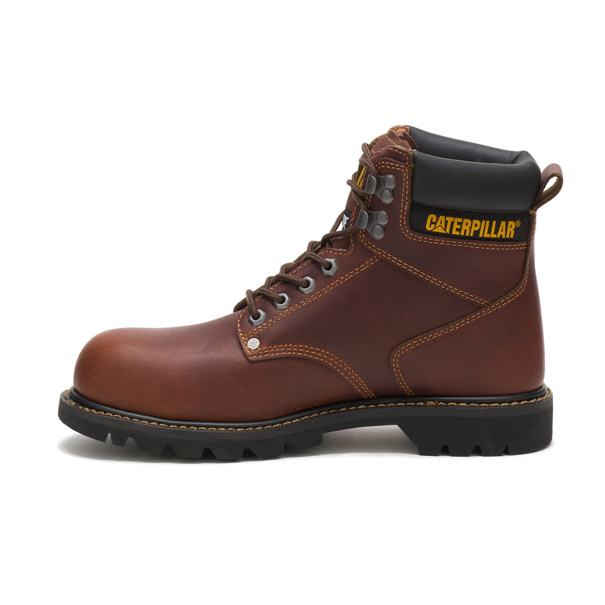 Cat Footwear Mens Second Shift Steel Toe Construction Boot, Tan, 115
