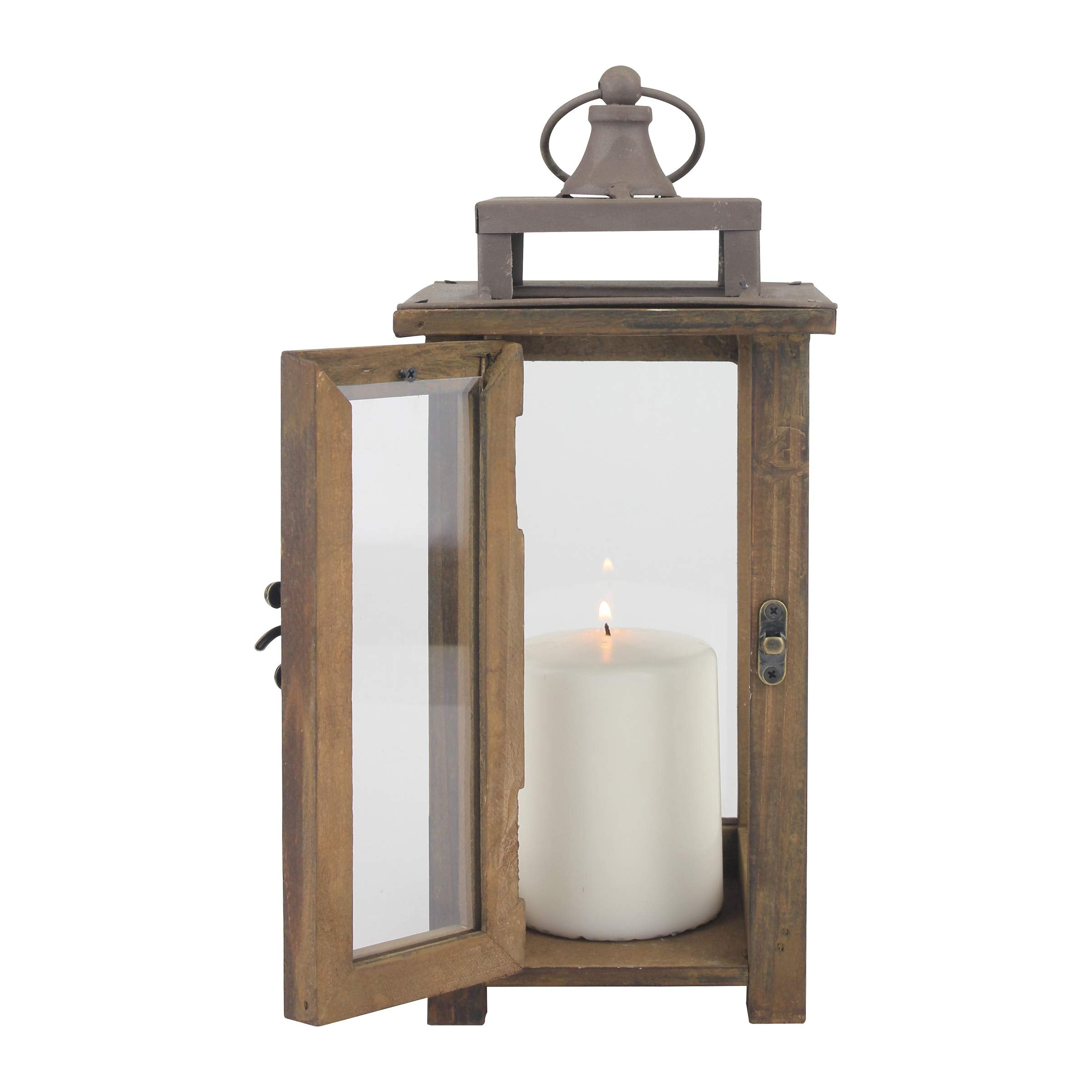 Stonebriar Decorative Wooden Candle Lantern, Use As Decoration for Birthday Parties, a Rustic Wedding Centerpiece, or Create a R