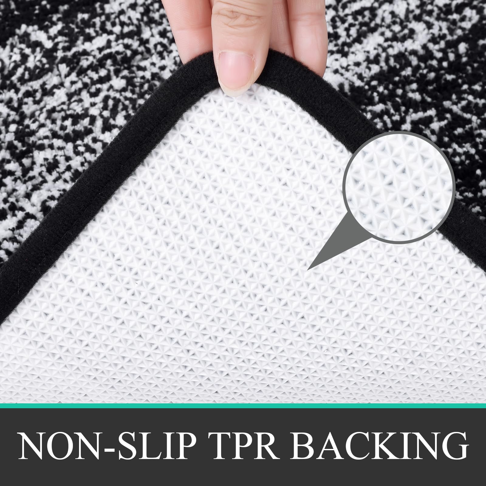 Bsmathom Bathroom Rugs Sets 4 Piece With Toilet Cover, Soft Absorbent Bath Mats For Bathroom, Non-Slip Washable Bathroom Floor M