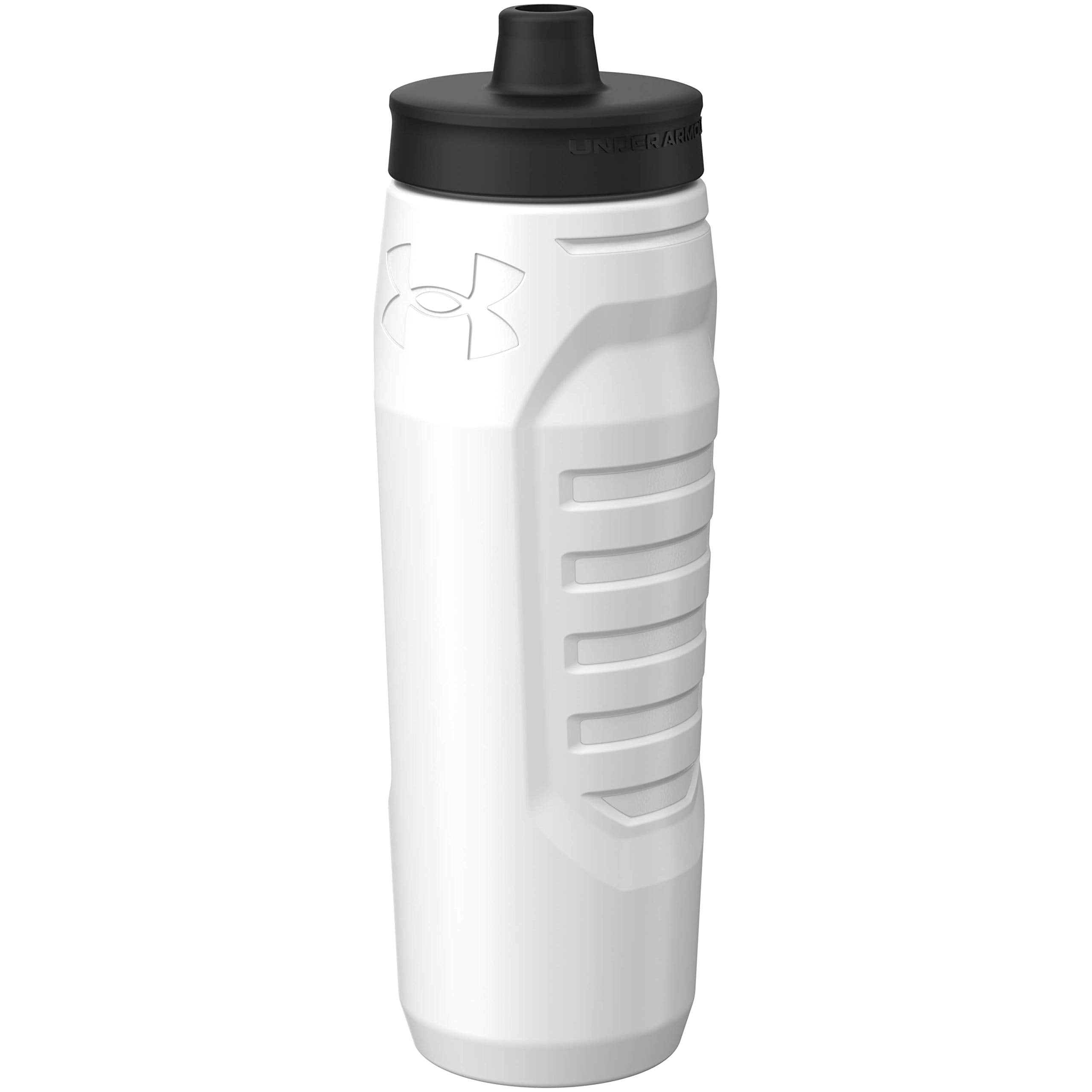 Under Armour Squeeze Water Bottles, 32 oz Water Bottles, Sideline Sports Water Bottle with Quick-Shot Lid, Quick & Easy Hydratio