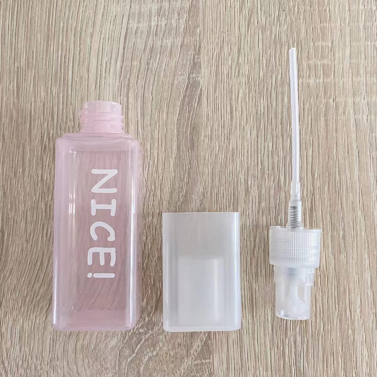 Textention Plastic Spray Bottles 1.7Oz / 50Ml - Empty Fine Mist Plastic Mini Travel Bottle Set Small Refillable Liquid Container