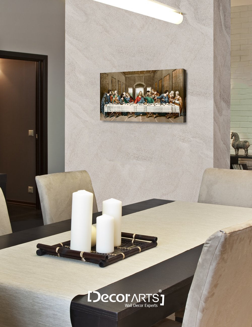 Decorarts -The Last Supper, Leonardo Da Vinci Classic Art Reproductions. Giclee Canvas Prints Wall Art For Home Decor 24X12