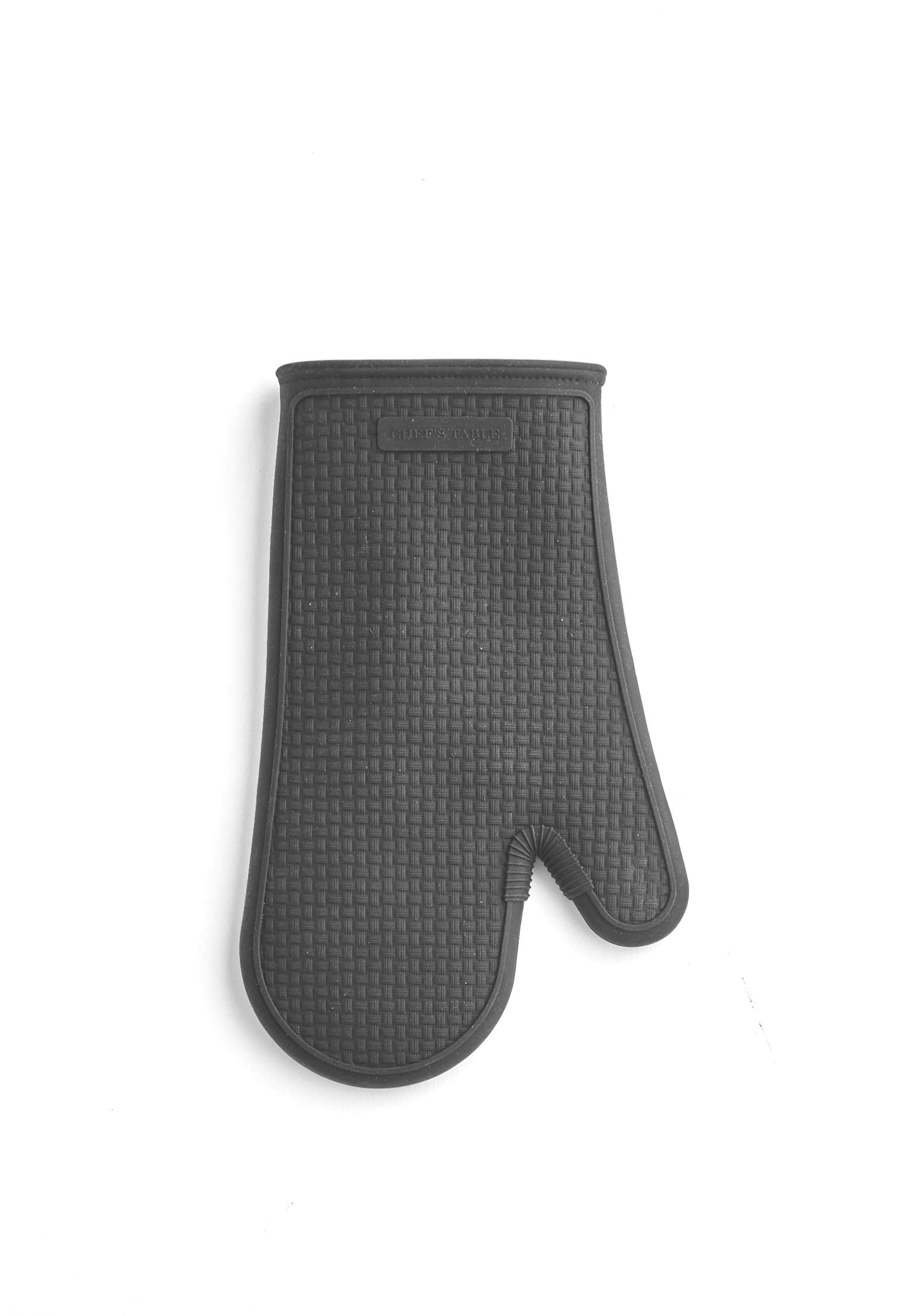 Harman Textured Silicone Oven Mitt 7'' X 12'' Black