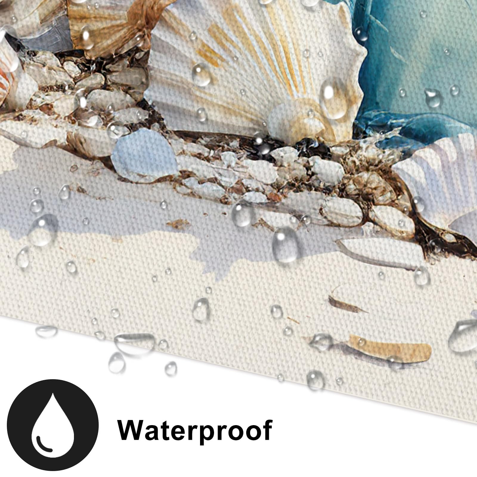 Seashell Bottle Beach Pictures Modern Seascape Canvas Prints Seaview Landscape Artwork For Home Office Living Room Bedroom Bathr