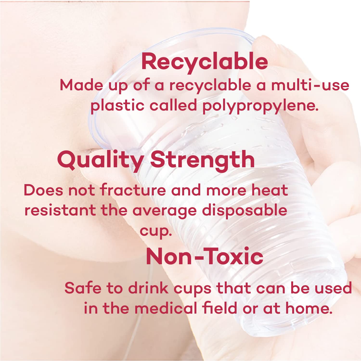 Dealmed 9 Oz. Disposable Plastic Cups - 100% Recyclable Cups For Doctor'S Offices, School Nurse'S, Hospitals, At Home And More (