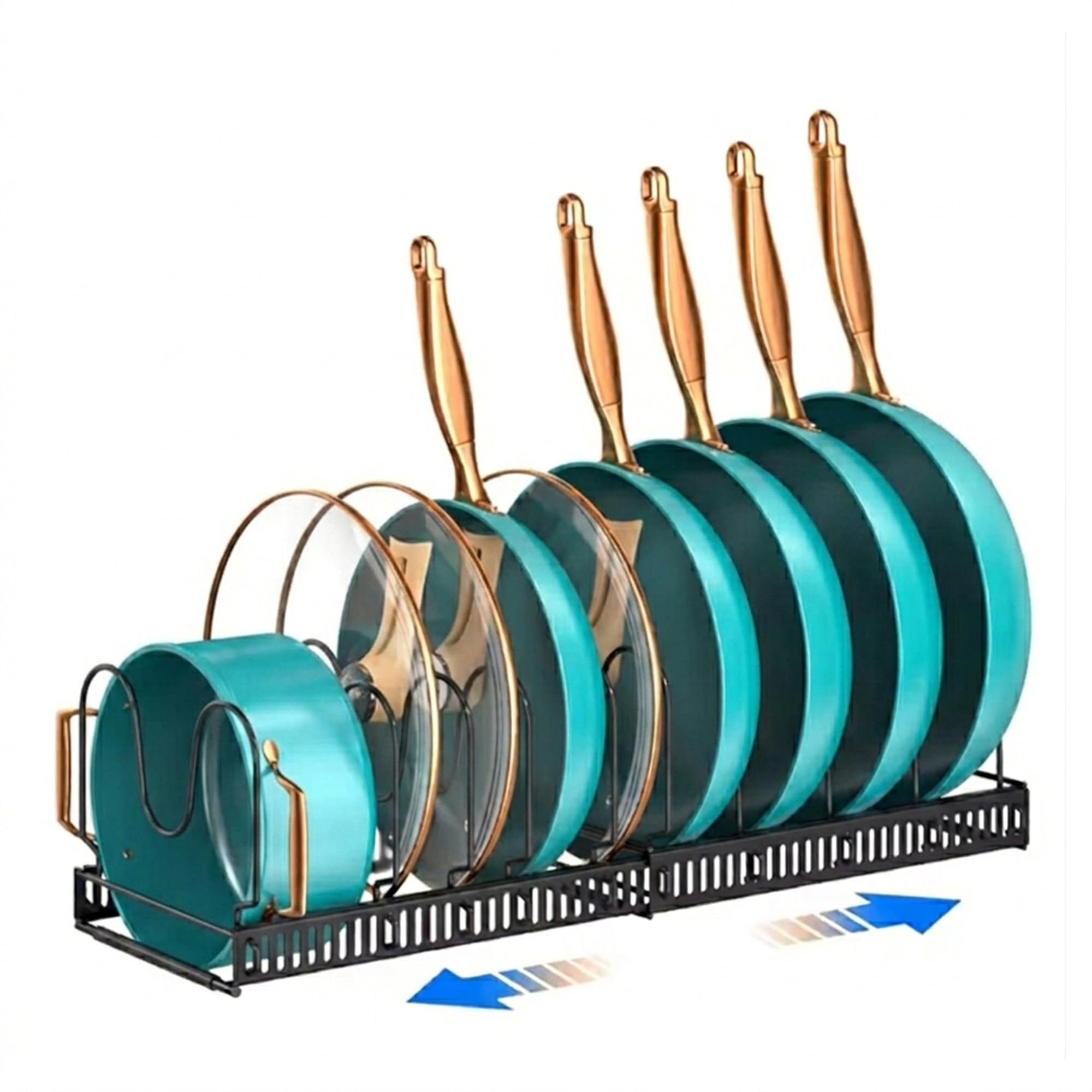 Buyline Now Pots and Pans Organizer Rack for Under Cabinet