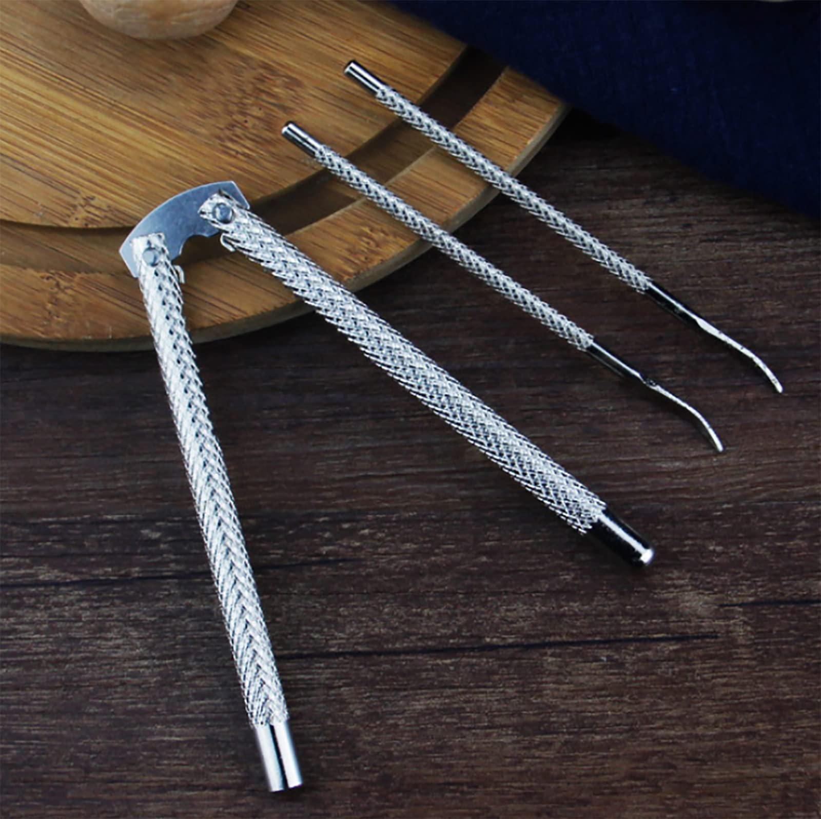 Artcome Nutcracker Set - 3 Pcs Stainless Steel Nut Cracker & Picks for Easy Nut Opening