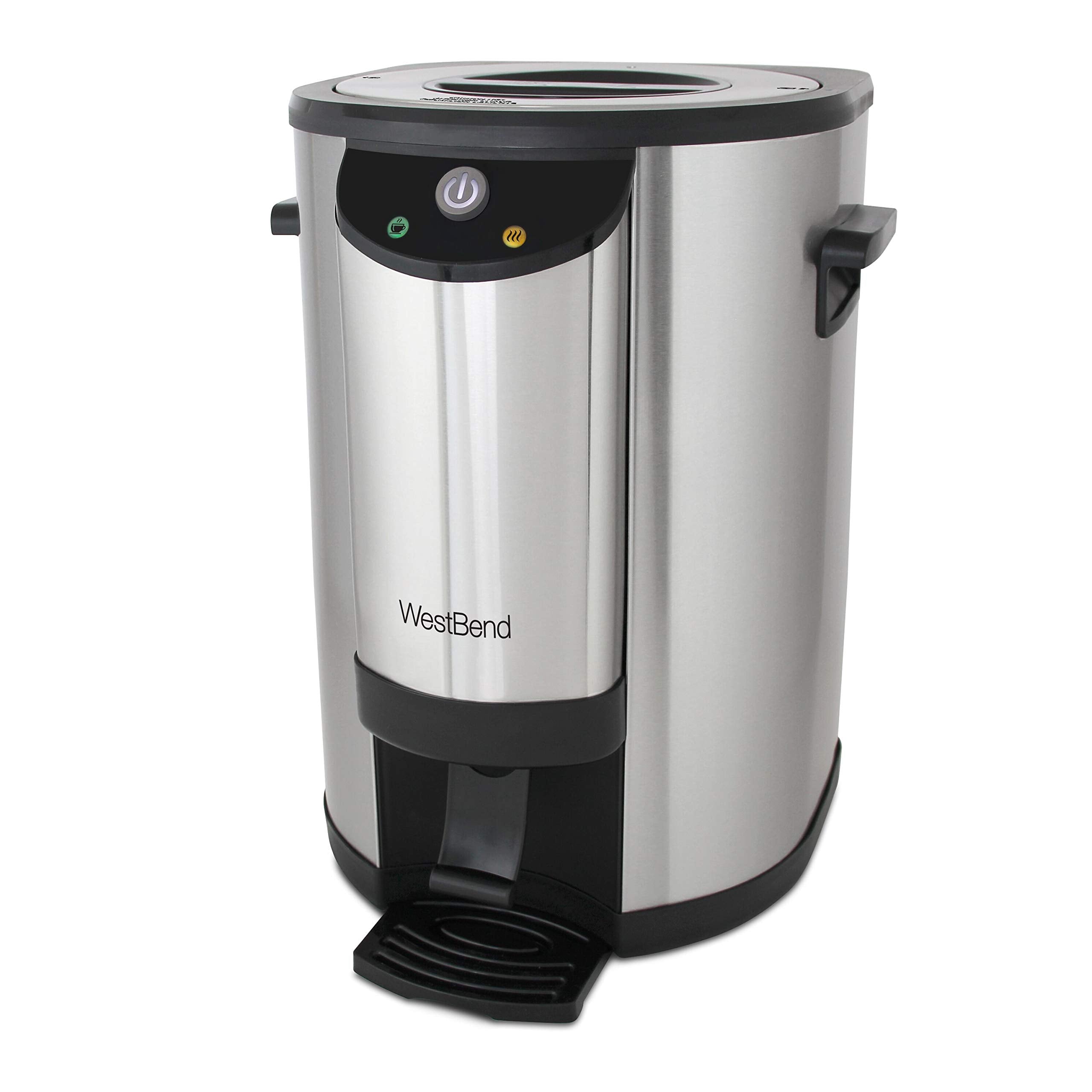West Bend 57042 Coffee Urn Double Walled Stainless Steel Features Automatic Temperature Control Large Capacity With Fast Brewing
