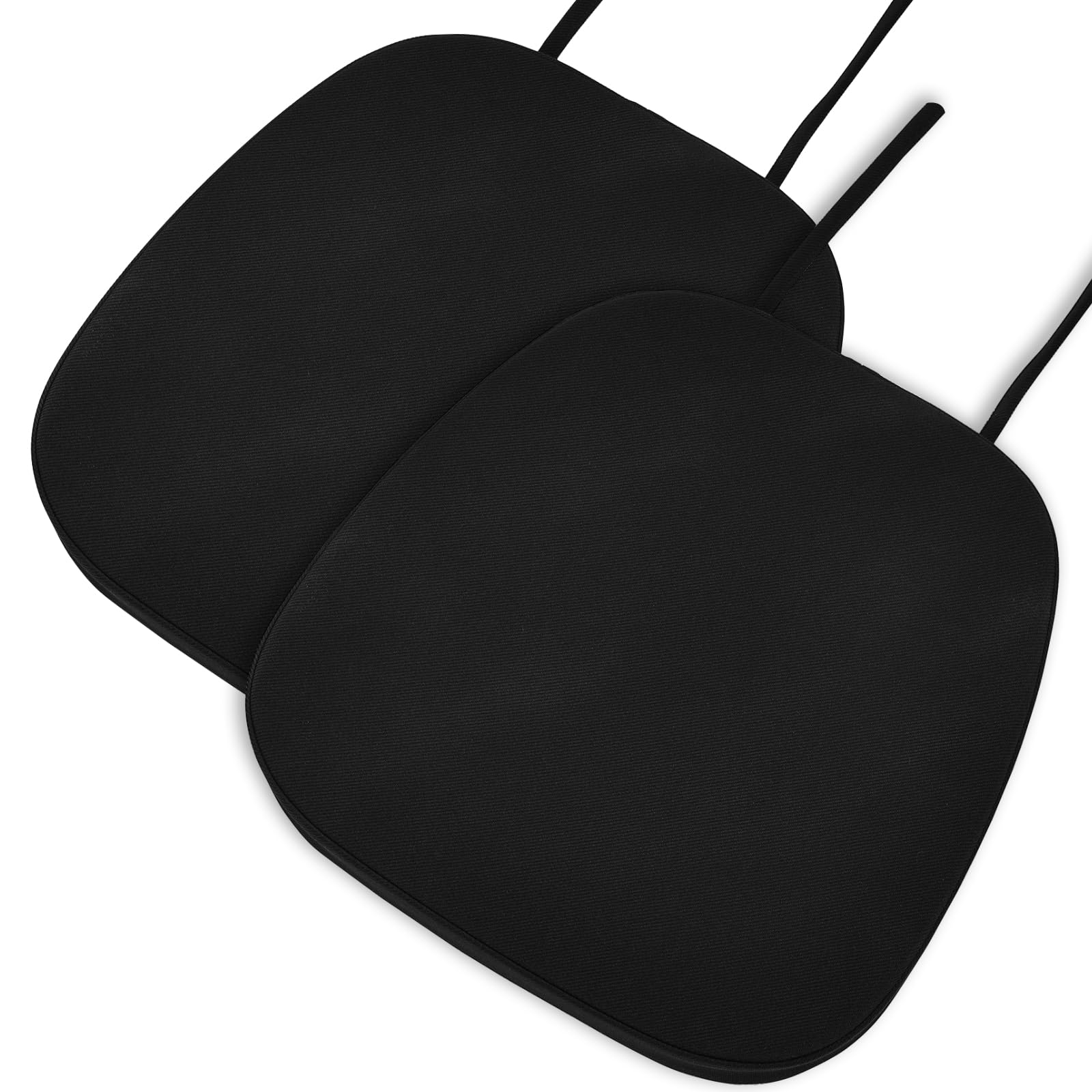 Baibu 14In Metal Chair Cushion With Ties, Set Of 2 Non-Slip Metal Dining Chair Pads Kitchen Seat Cushions With Machine Washable