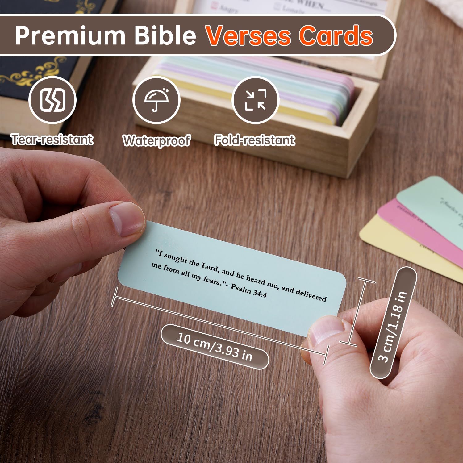 Bible Verse Cards Box Set, Upgrade Bible Verse Jar, Read Me When Bible Verses Box for Daily Encouragement, Prayer & Reflection,
