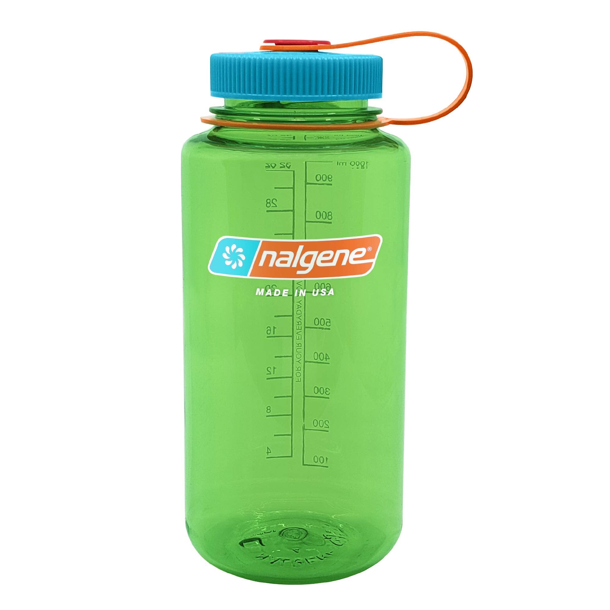 Nalgene Sustain Tritan Bpa-Free Water Bottle Made With Material Derived From 50% Plastic Waste, 32 Oz, Wide Mouth, Pear