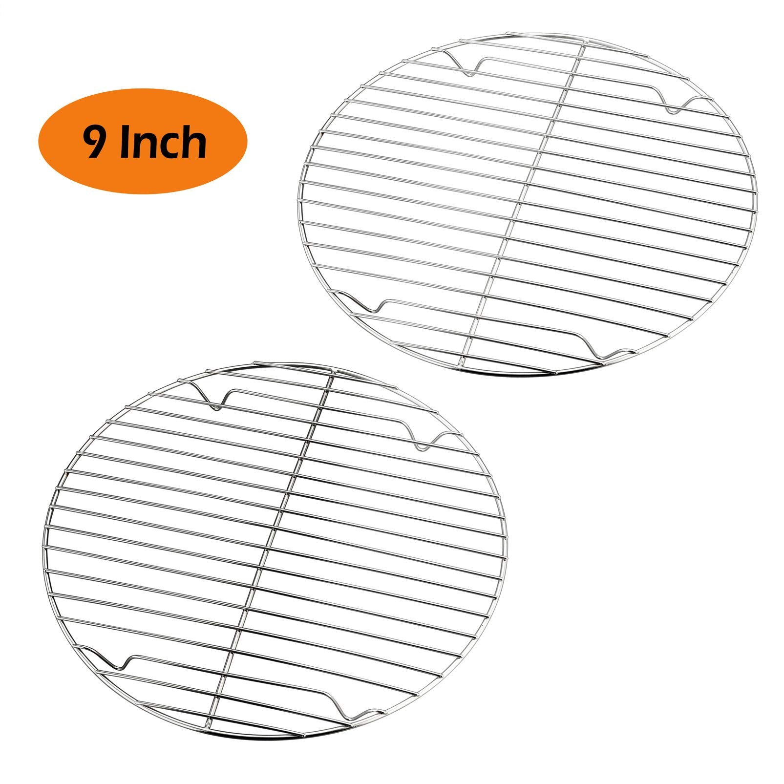 P&P Chef Cooking Rack Round, 9-Inch Stainless Steel Round Rack For Cooking Cooling Steaming Baking, Fit Air Fryer Pot Pressure C