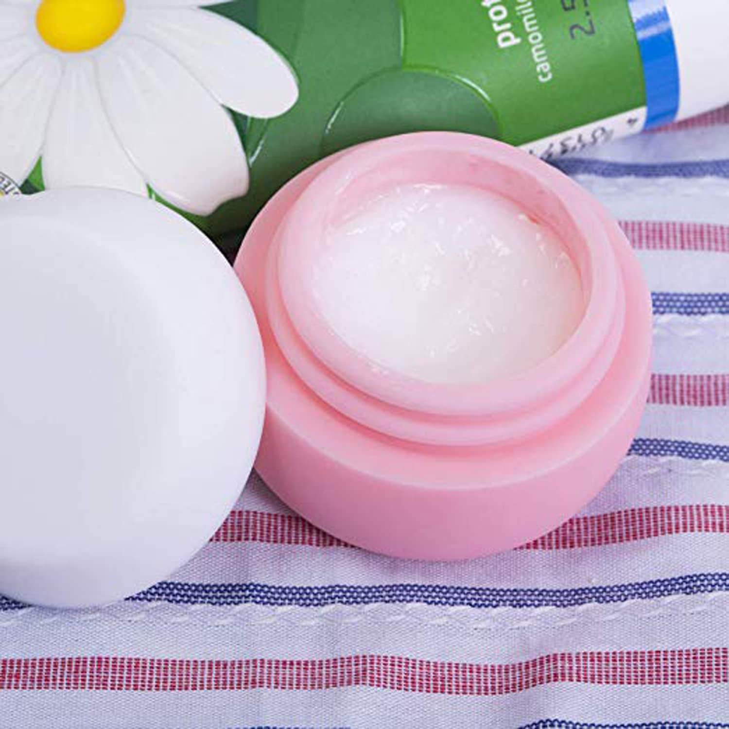 Travel Containers for Toiletries  Gemice Silicone Cream Jars  TSA Approved Travel Size Containers Leak-proof Travel Accessories with Lid for Cosmetic Makeup Face Body Hand Cream (4 Pieces)