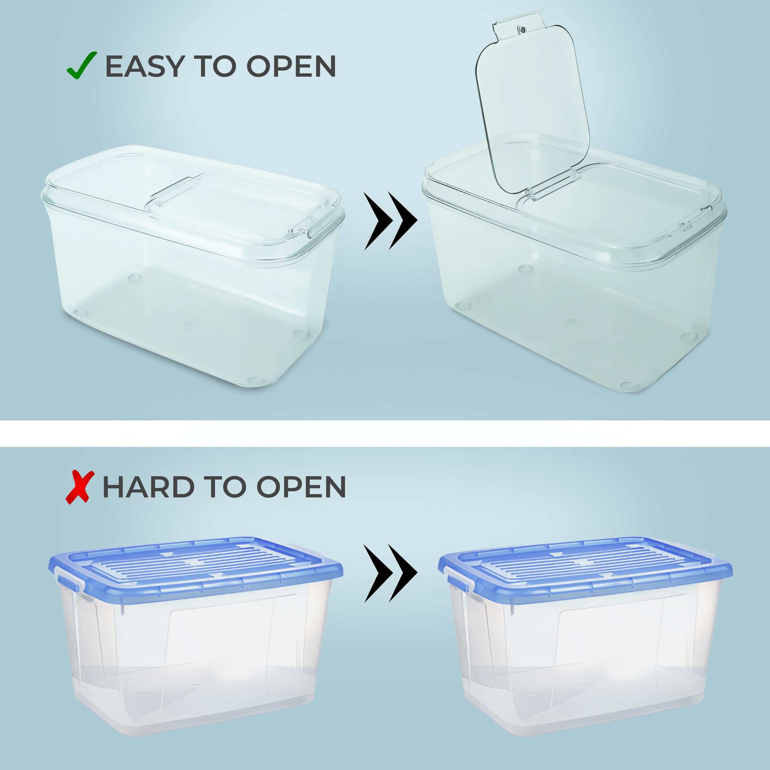Skywin Laundry Pod Container With Lift Up Lid - Laundry Pod Storage Container For Laundry Room Container Organization Great As L