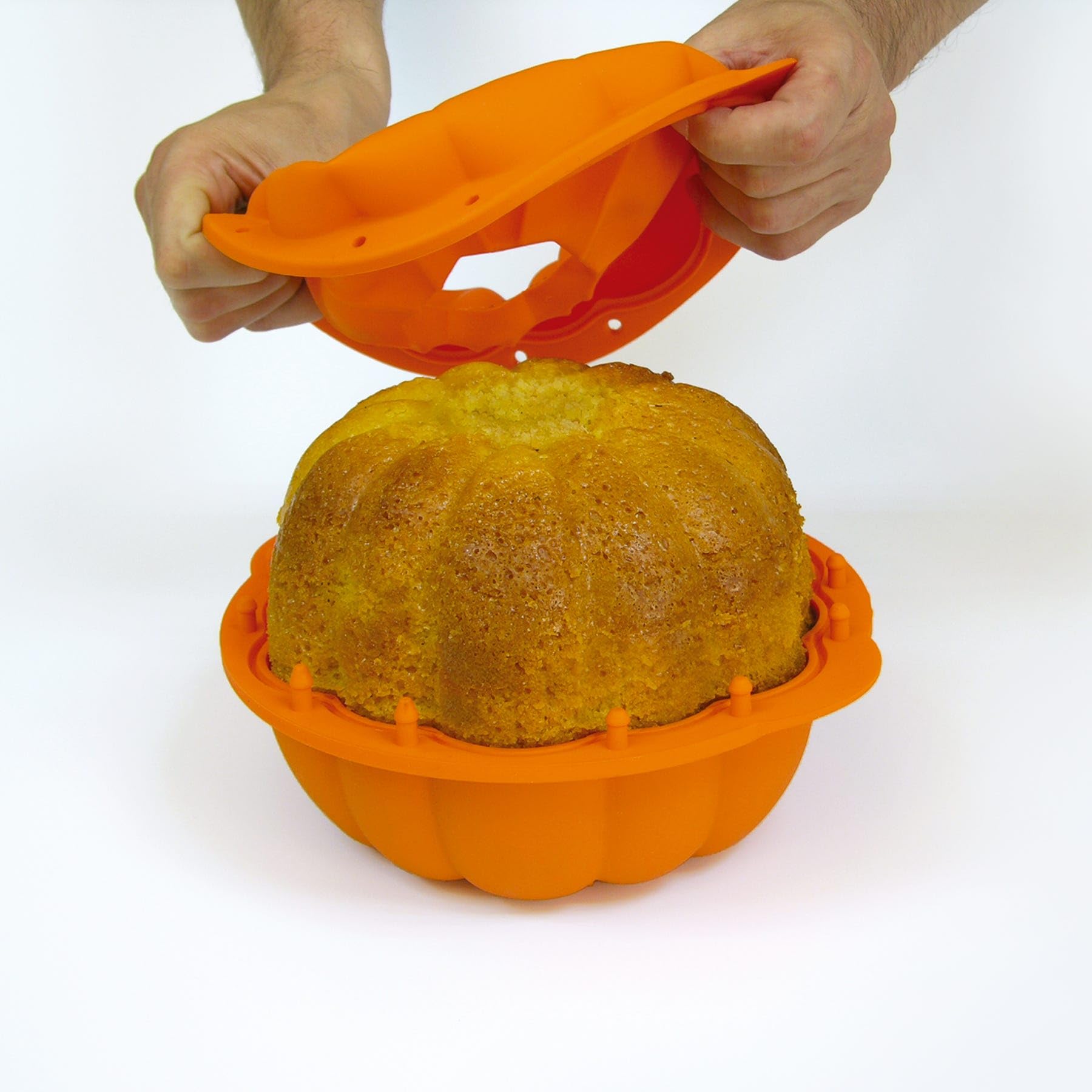 Lekue Pumpkin 3D Mold, Orange
