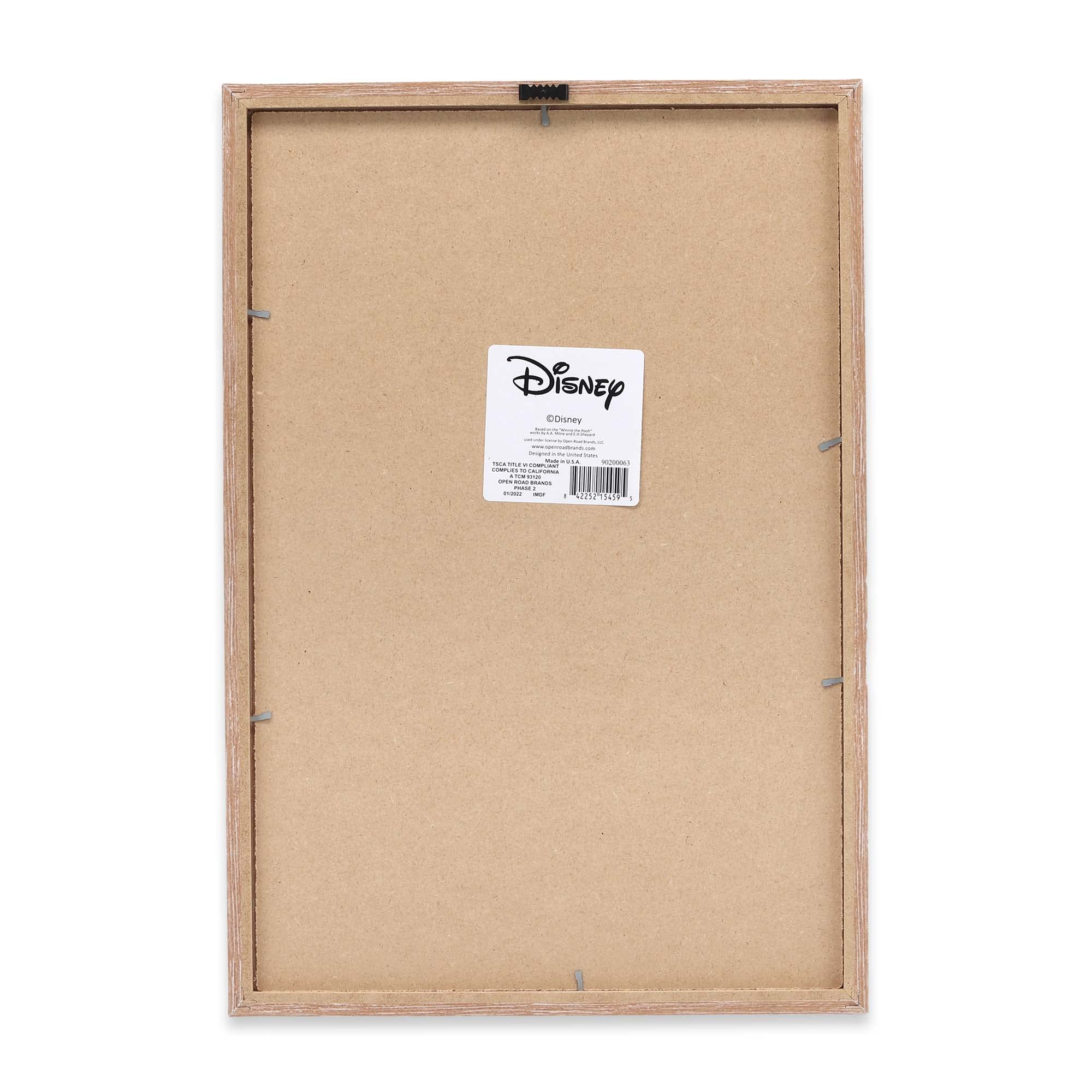 Disney Winnie The Pooh Good Friends And Great Adventures Framed Wood Wall Decor - Cute Winnie The Pooh Picture