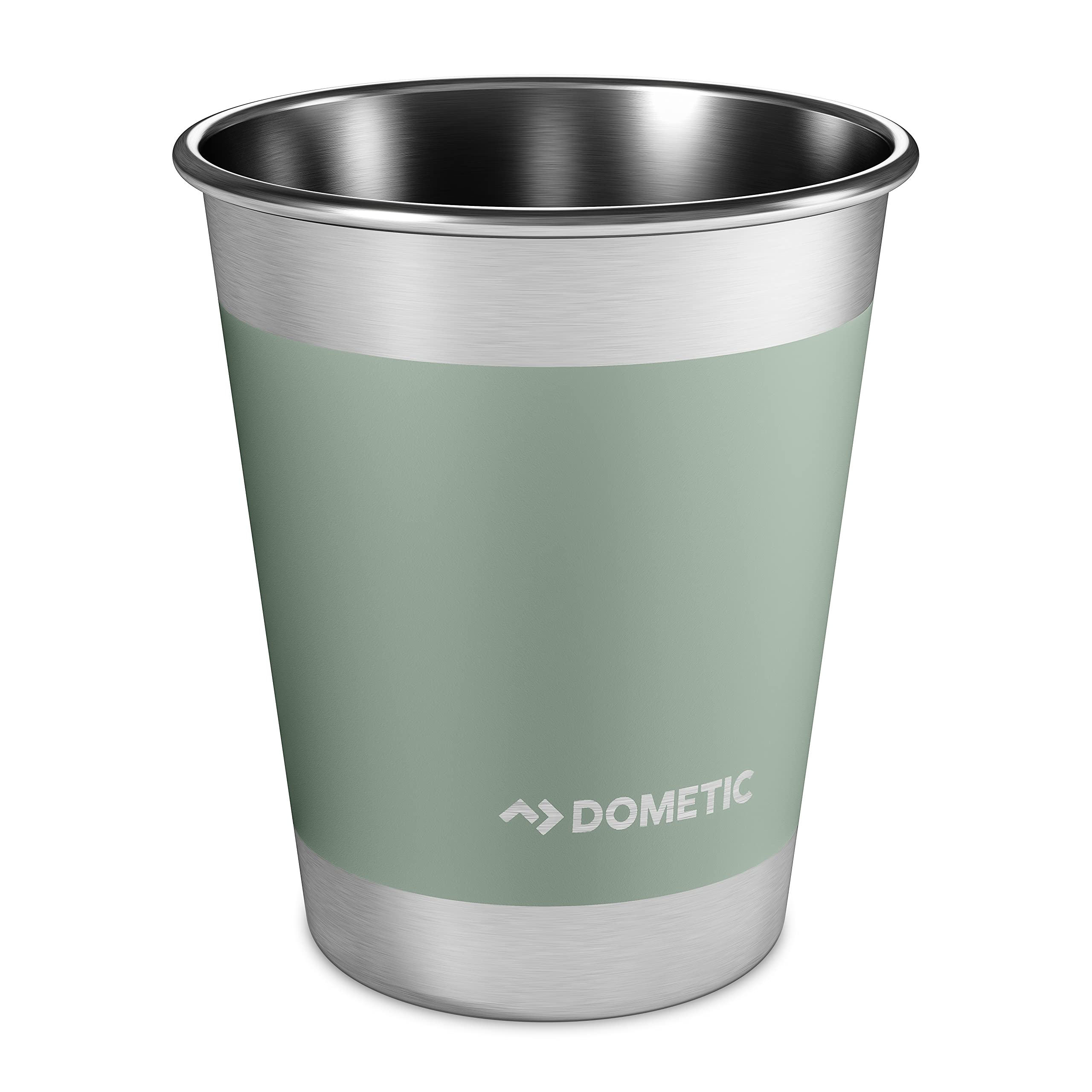 Dometic 16 Oz Pint (4-Pack) Premium Stainless Steel Stackable Cups (Moss)