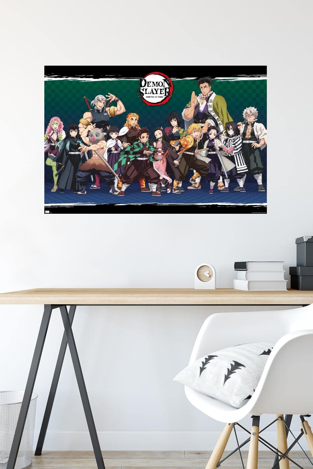 Trends International Demon Slayer - Lineup Wall Poster, 22.375'' X 34'', Premium Unframed Version
