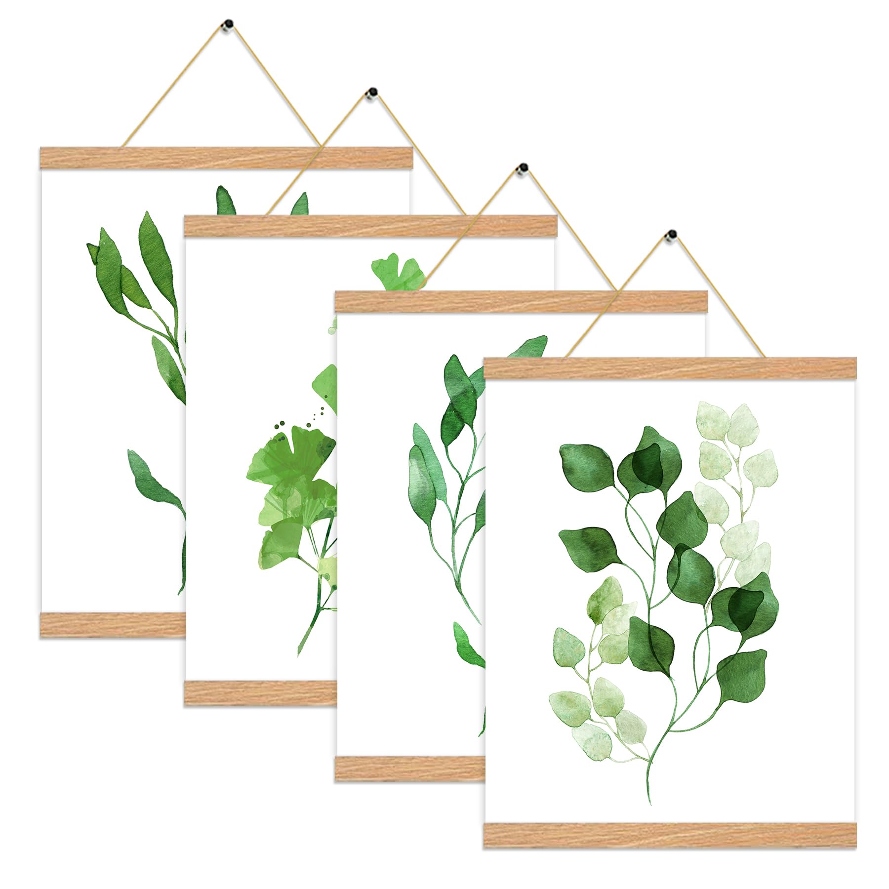 YK artwood 4 Pack Magnetic Poster Hanger Frame 18 inch Black- 18x24 18x12 18x28 Poster Frame for Wall Art Pictures Photos Prints
