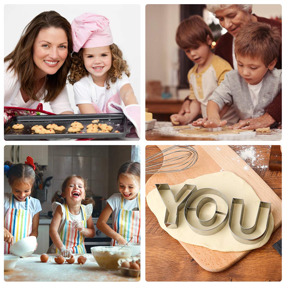 Letter Cookie Cutters Shapes Large 3 Inch - 26 Pcs Stainless Steel Alphabet Letter Cookie Cutter Set Fondant Biscuit Fruit Dough
