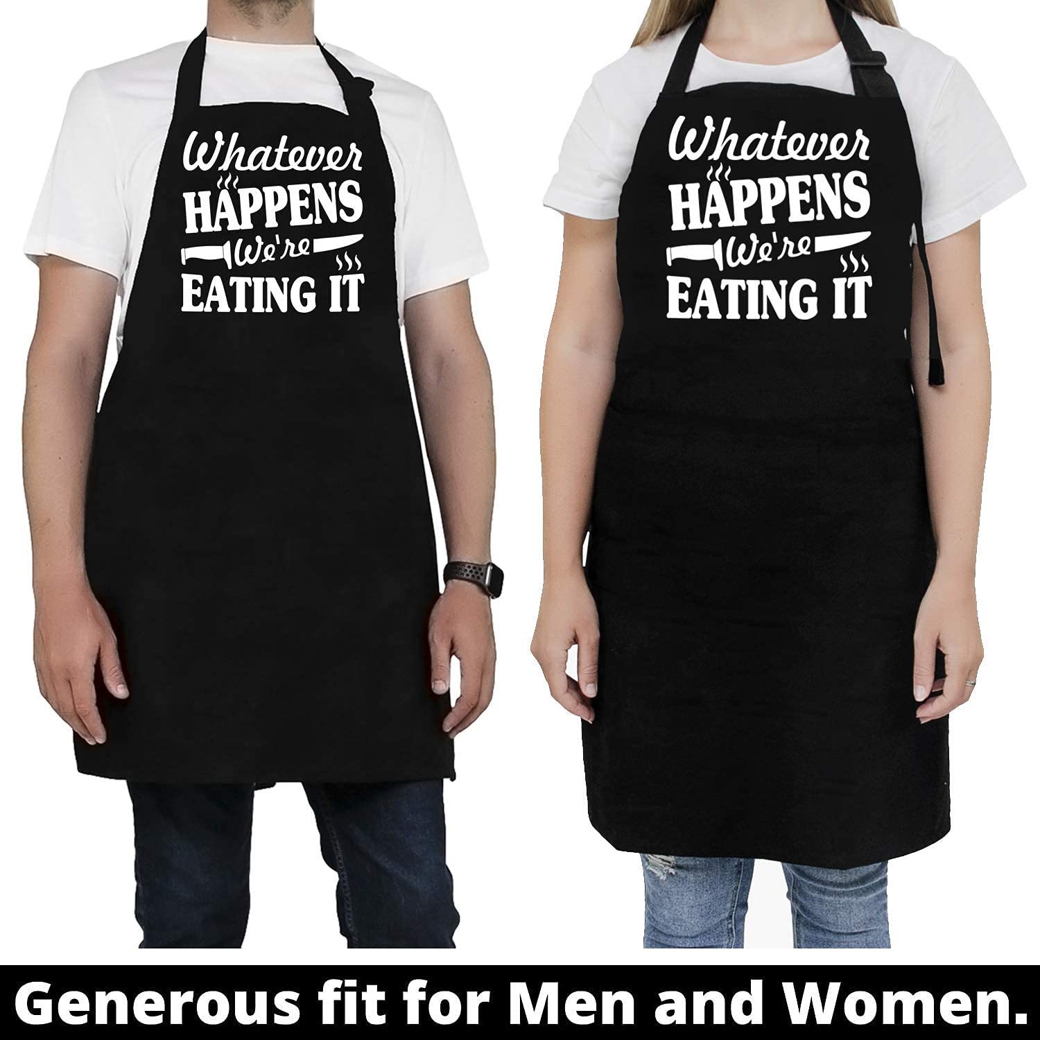 Neweleven Fathers Day Gift For Men, Dad, Husband, Him - Aprons For Men With Pockets - Funny Gifts For Men, Dad, Husband, Boyfrie