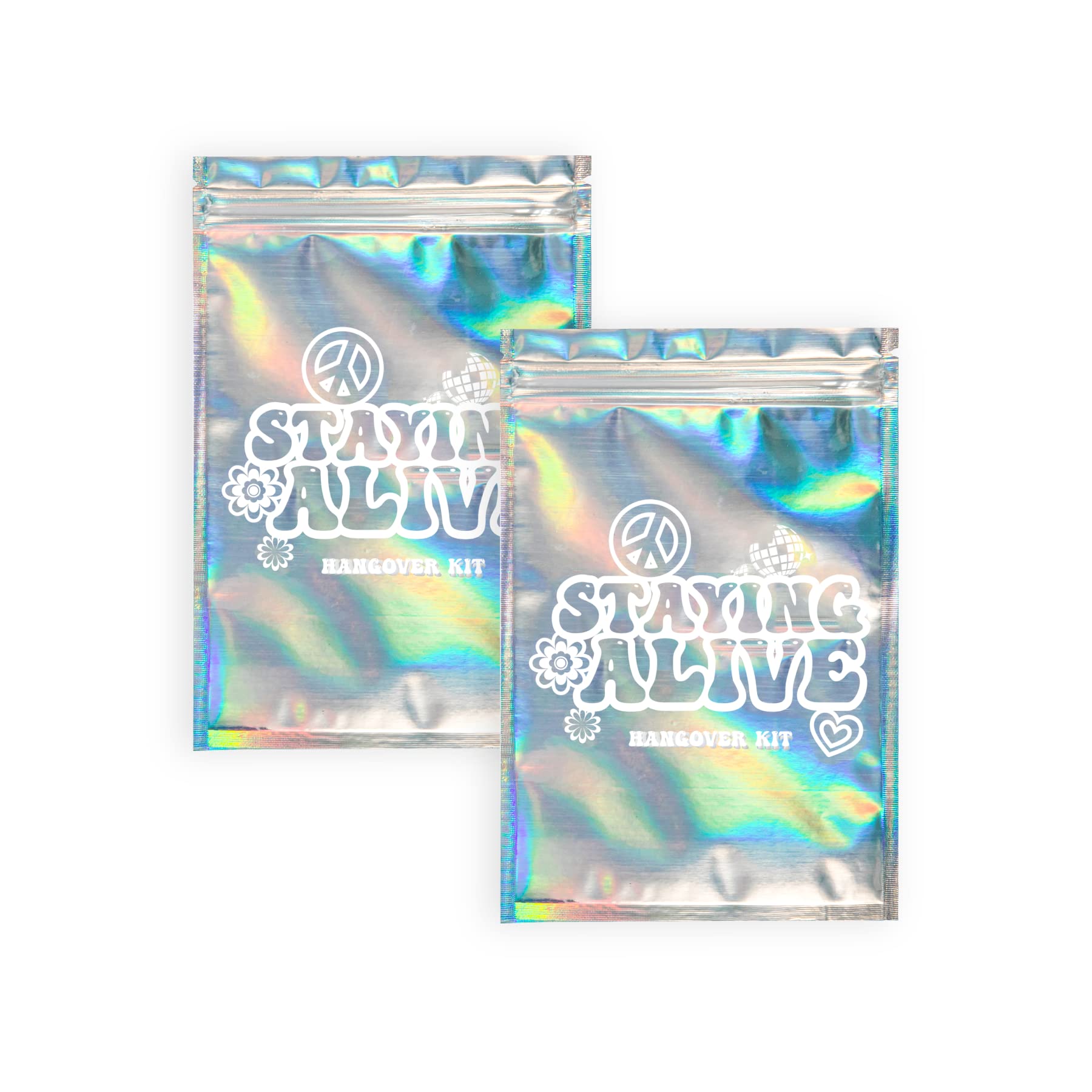 Stayin' Alive Bachelorette Party Hangover Kits (20 Pack) | Last Disco Hangover Kit Bags | Bachelorette Recovery Kit | 21St Birth