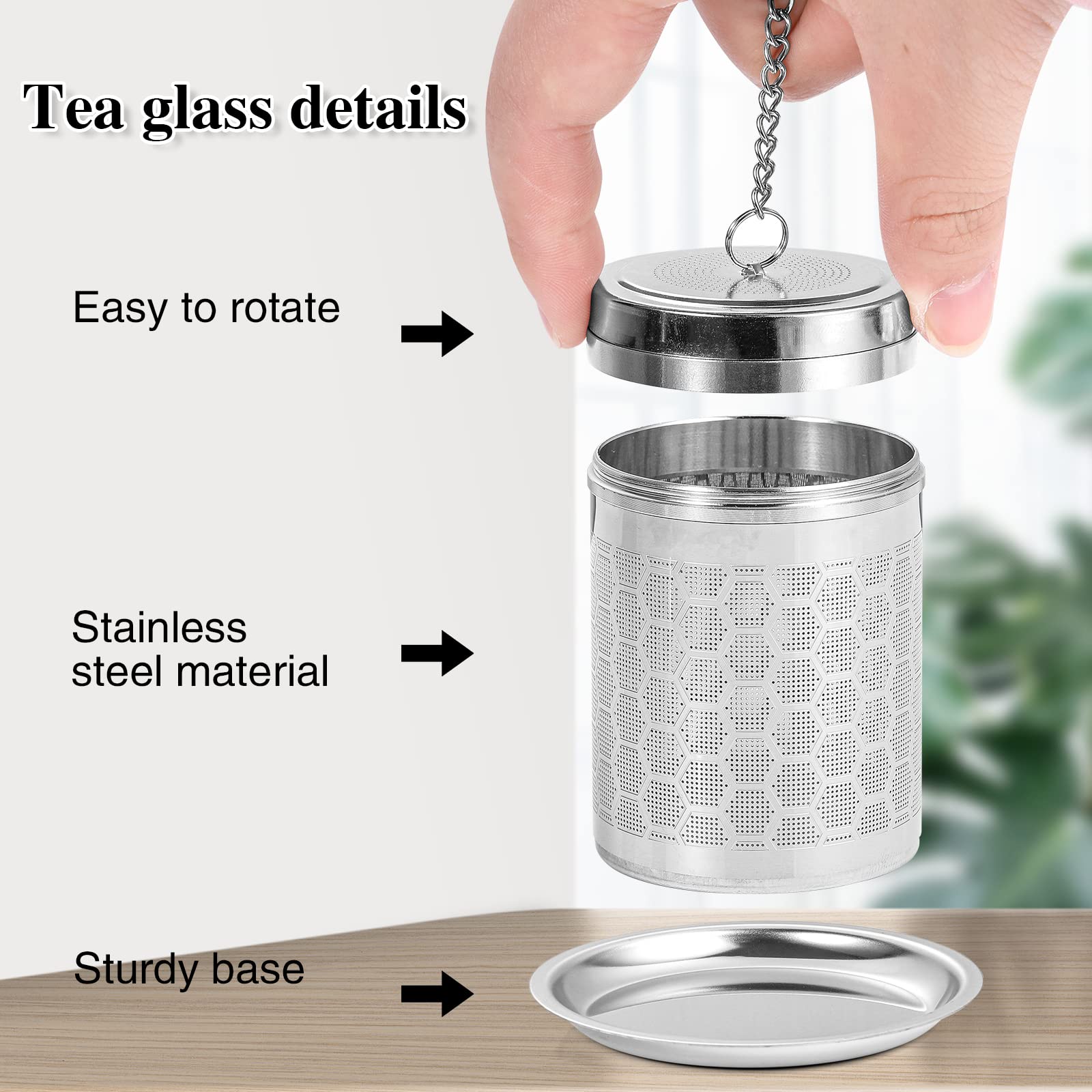 2 Pack Tea Infuser, Tea Strainers For Loose Tea Mesh Stainless Tea Strainer Loose Leaf Tea Steeper Tea Diffuser With Tea Basket