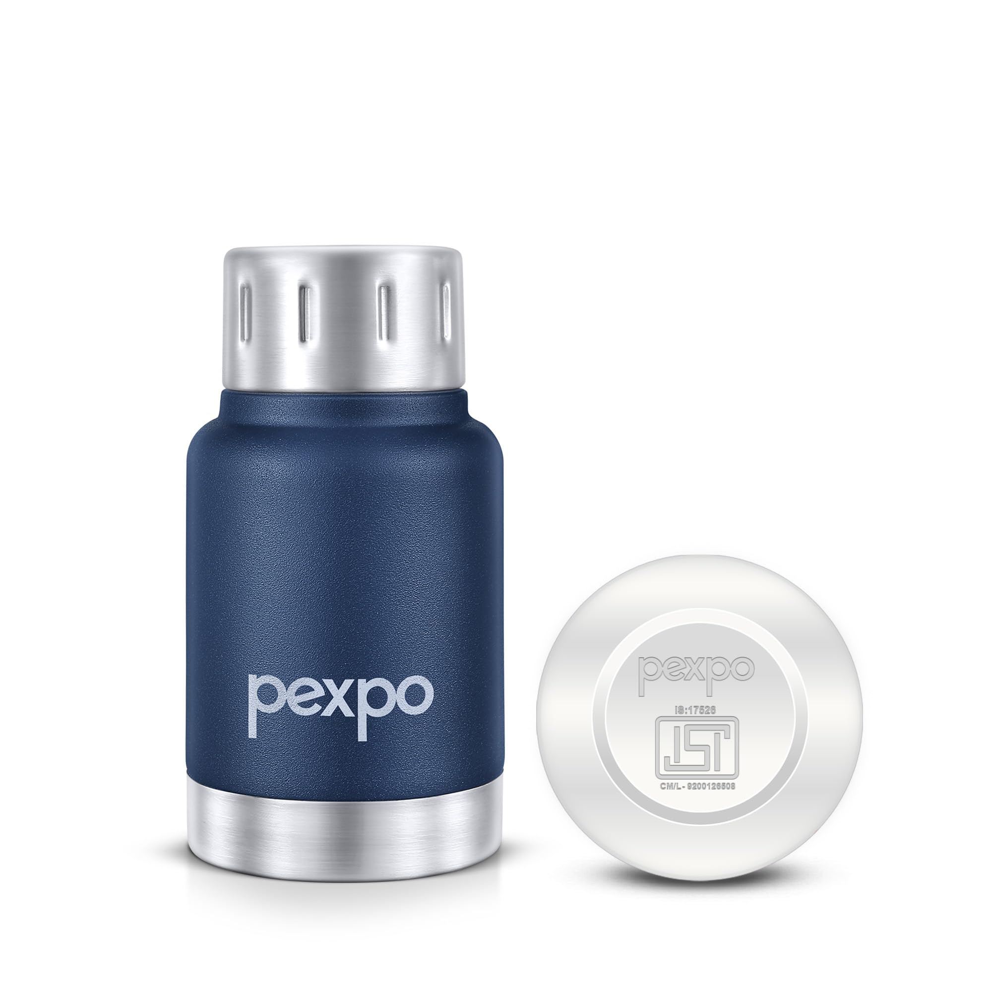 Pexpo Cameo Pro Isi Certified Stainless Steel Vacuum Insulated Flask - 160Ml | Double Wall Hot & Cold Upto 4-5 Hours | Office, S