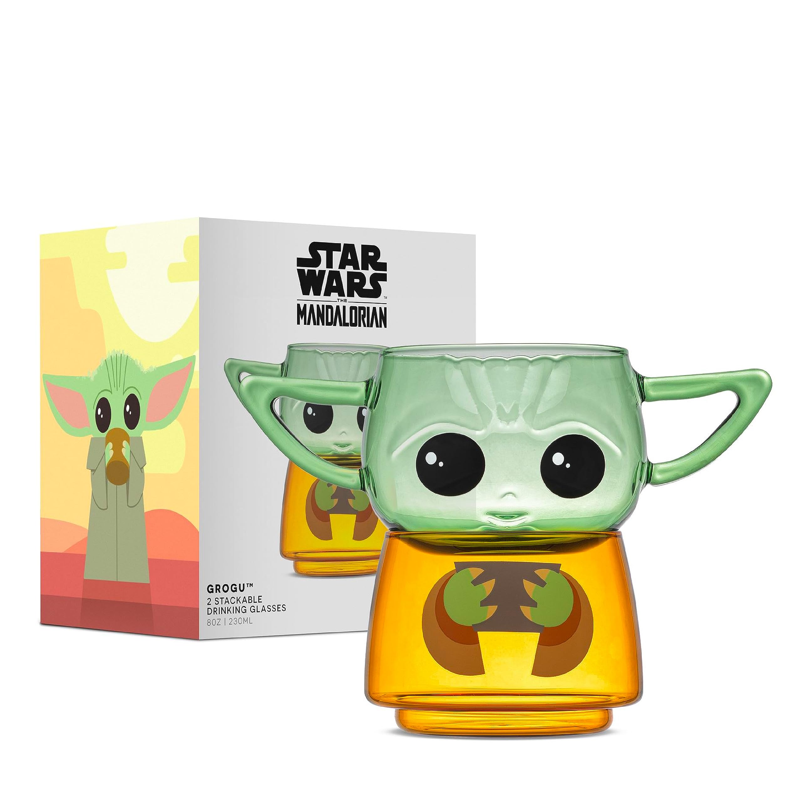 Star Wars Stackable Character Collection Grogu Stackable Glasses