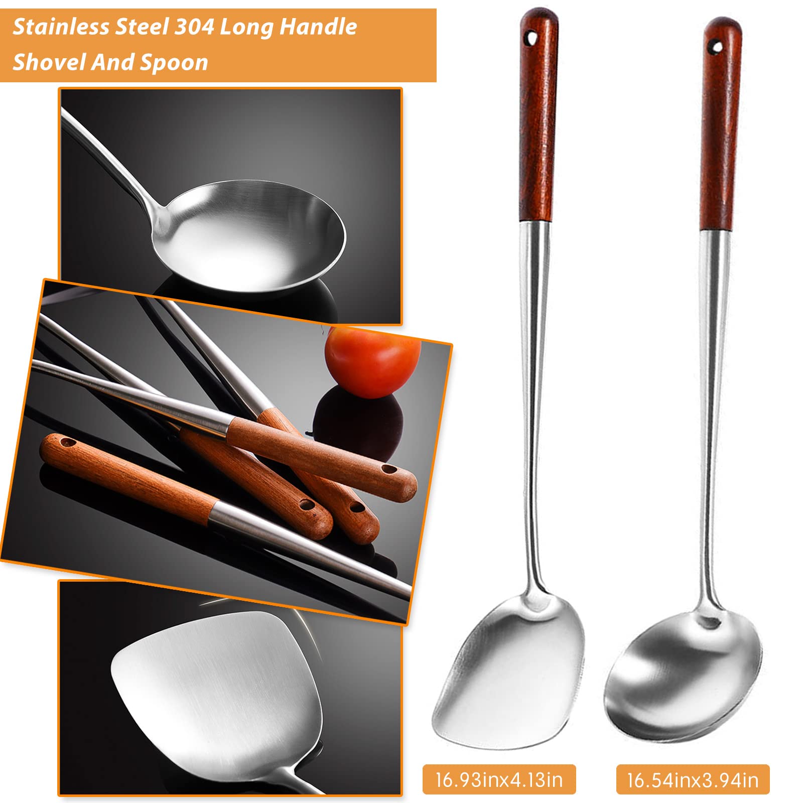 Durable 304 Stainless Steel Canning Ladle Oil Soup Spoon,Fat Skimmer Spoon Hot Pot Fine Mesh Food Strainer Spider Strainer (4Pcs