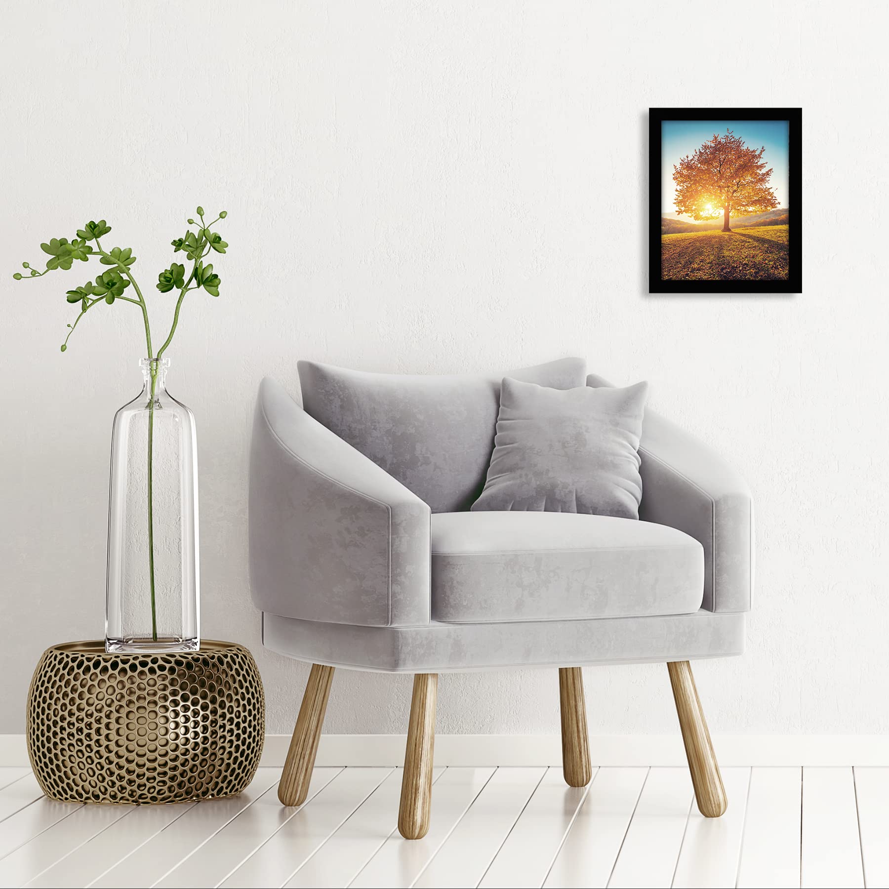 Americanflat 8x10 Picture Frame with Shatter-Resistant Glass - Signature Collection - Gallery-Style Frames Made of Engineered Wo