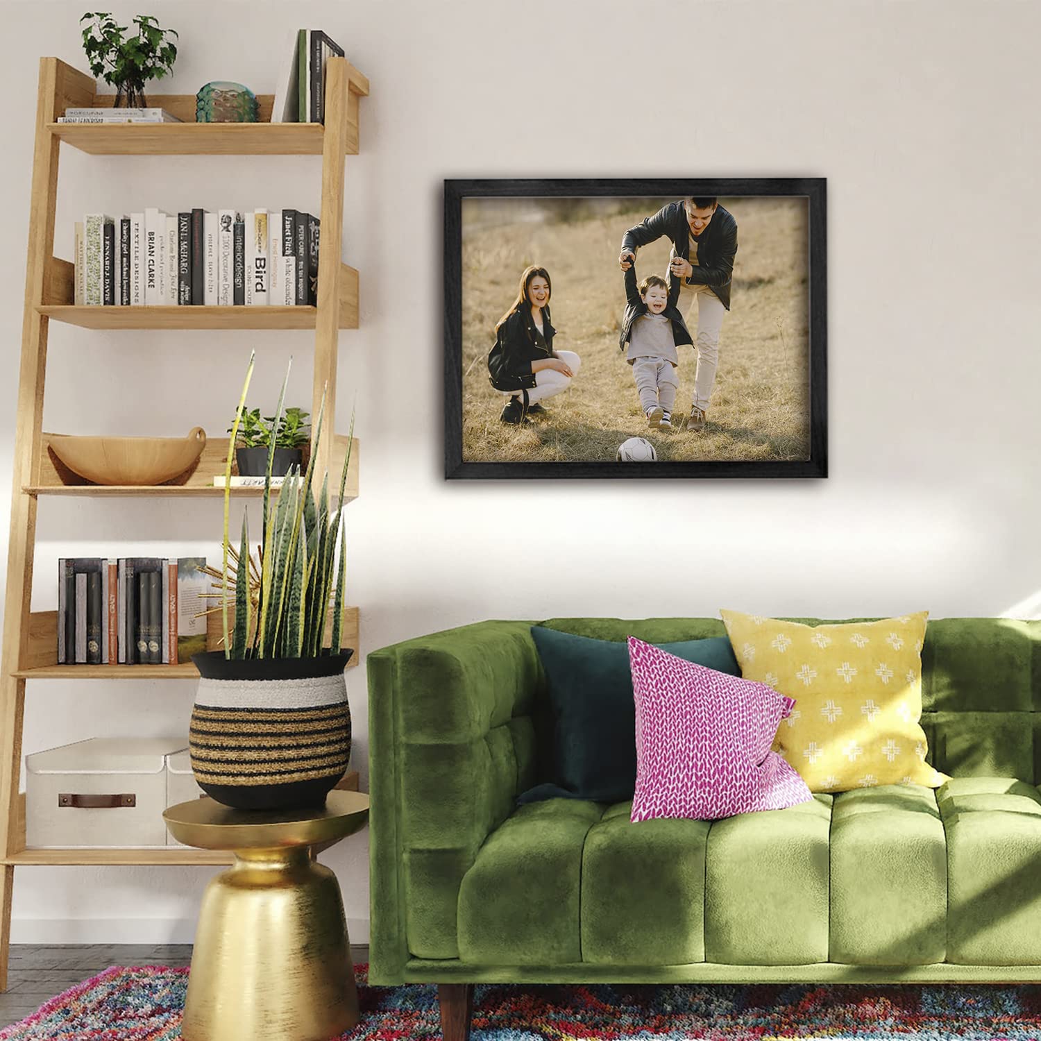Framed Custom Canvas Prints With Your Photos Personalized Photo To Canvas Print Gifts For Couples Friends Family Baby Pets 24X16